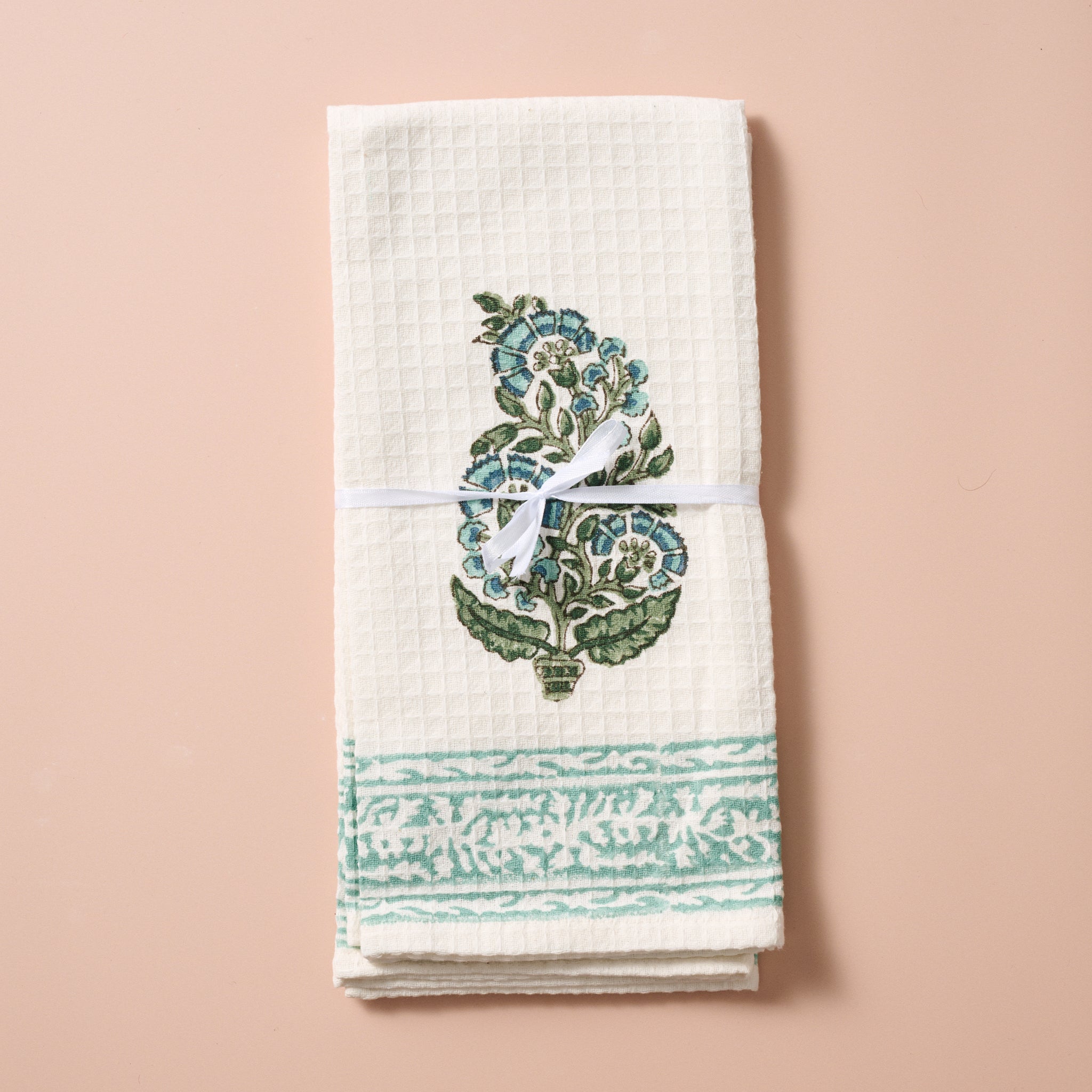 Pera Cotton Blockprint Hand Towel Set