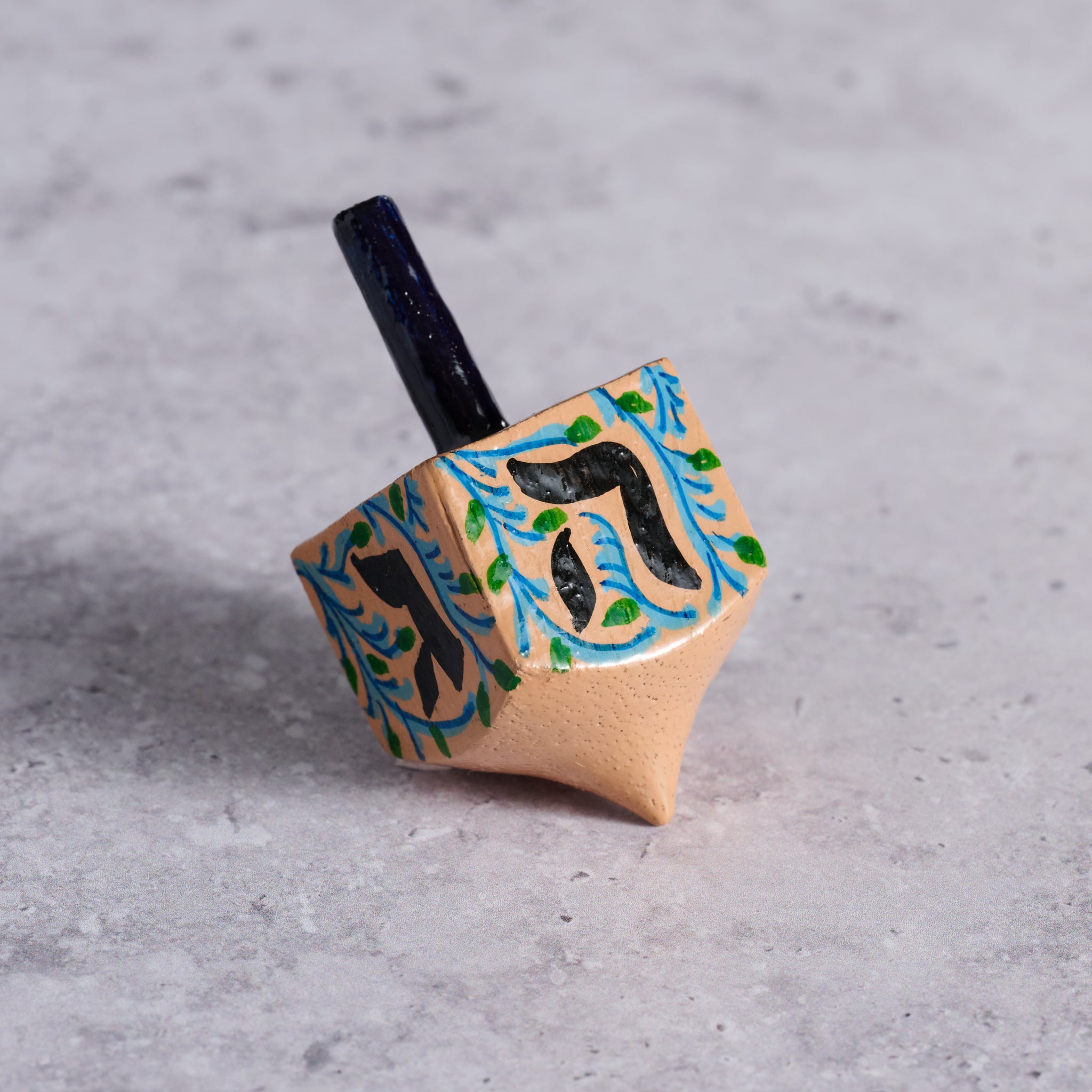 Painted Wood Dreidel - Ten Thousand Villages