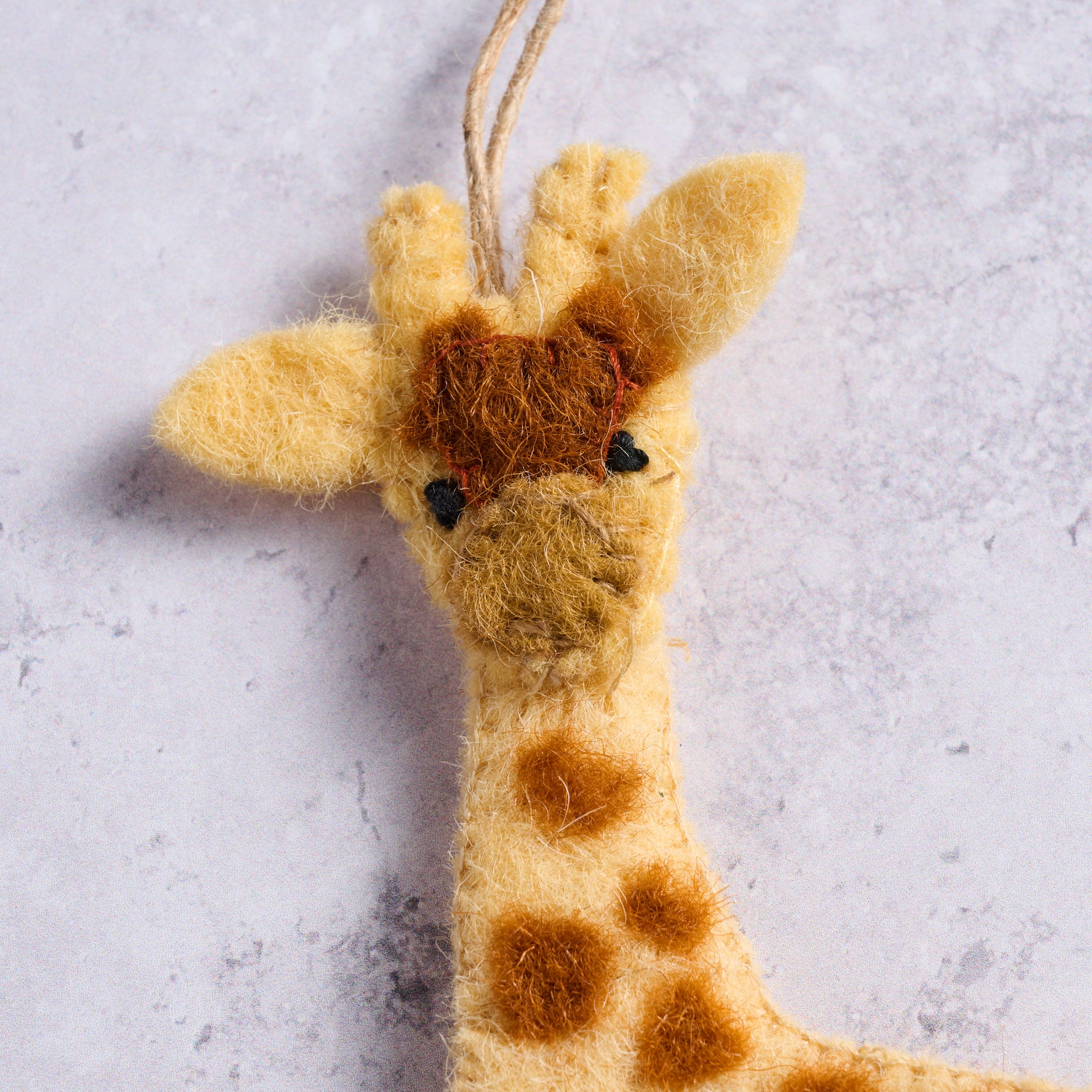 Felt Giraffe Ornament - Ten Thousand Villages