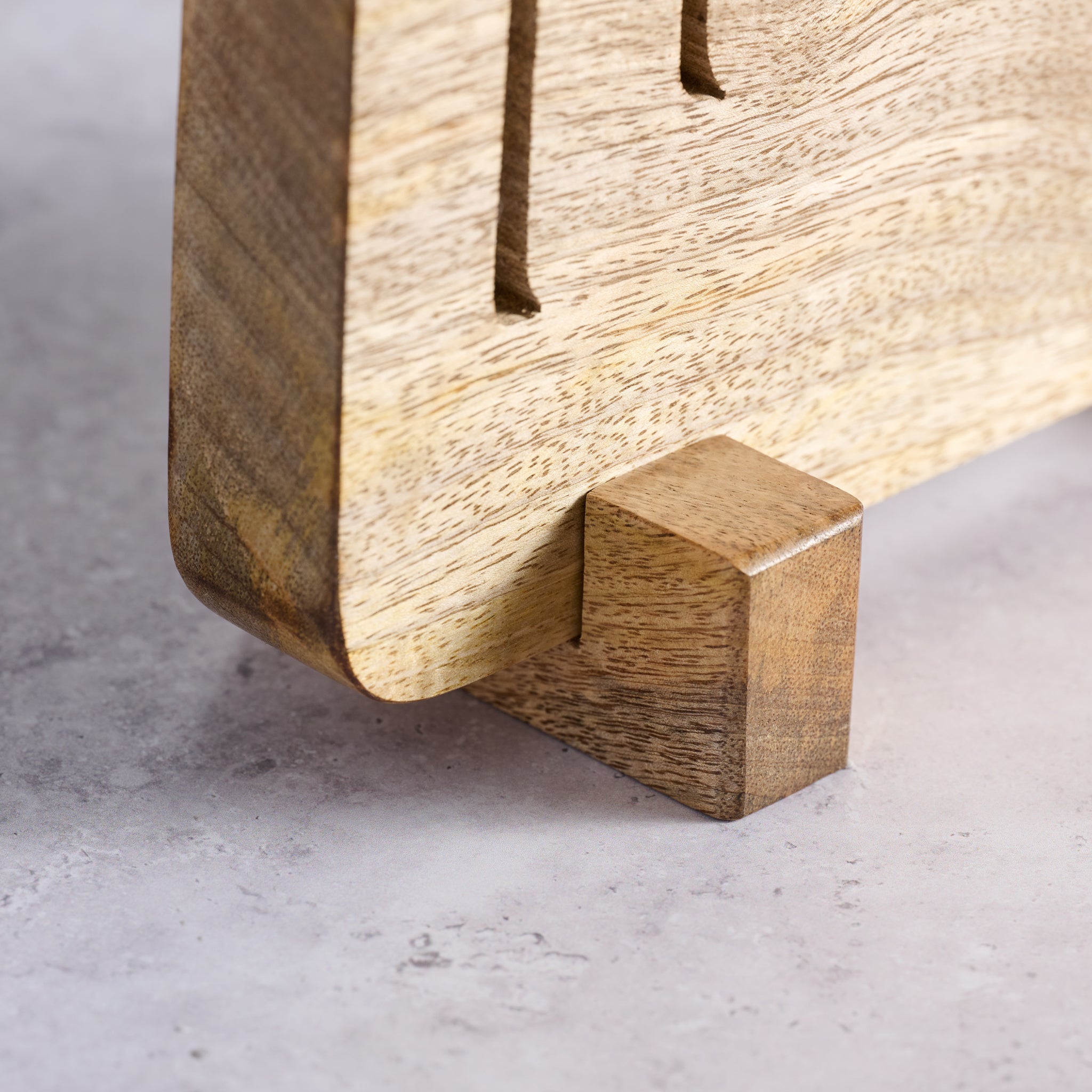 Modern Mango Wood Menorah - Ten Thousand Villages