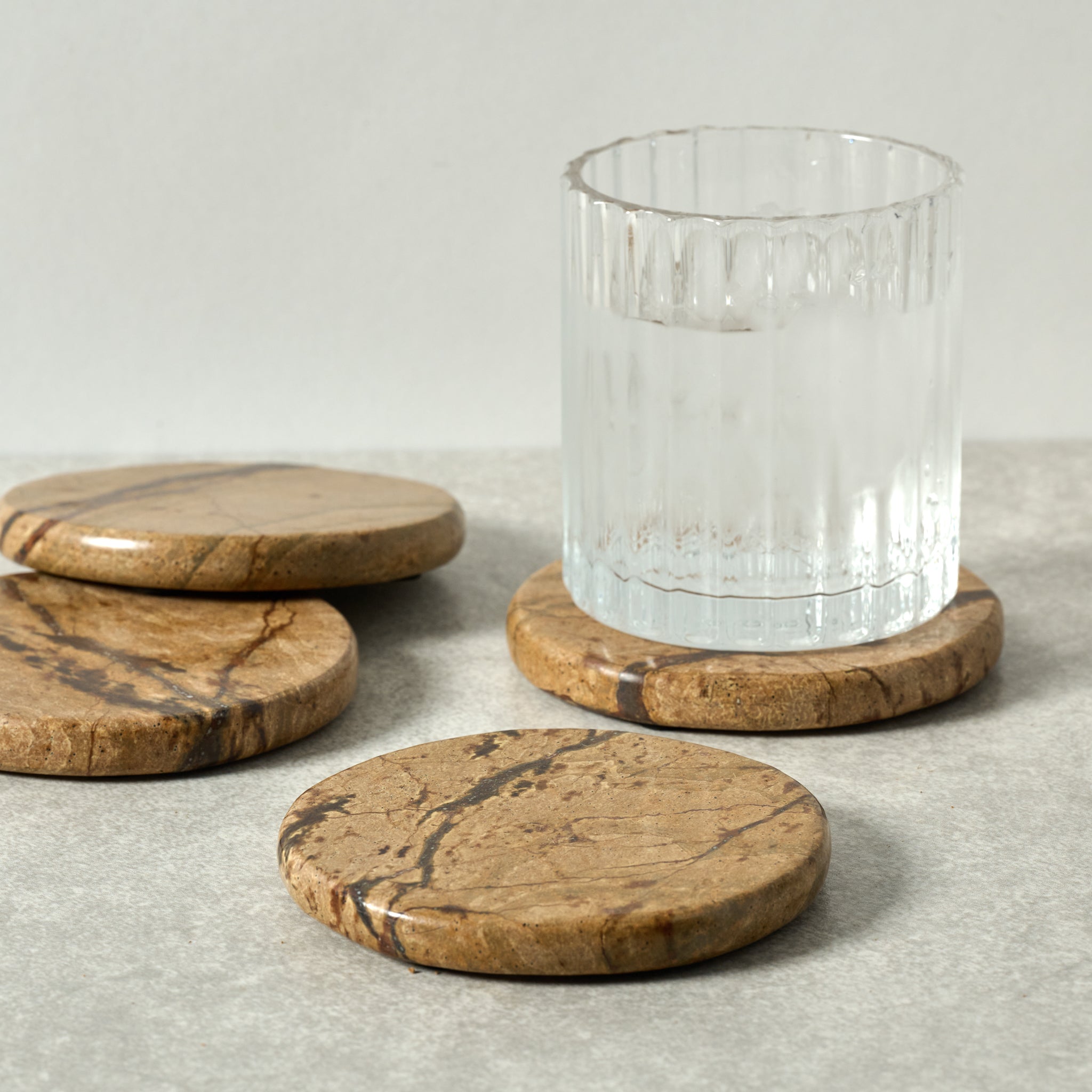 Bidasar Stone Coasters - Set of 4 - Ten Thousand Villages