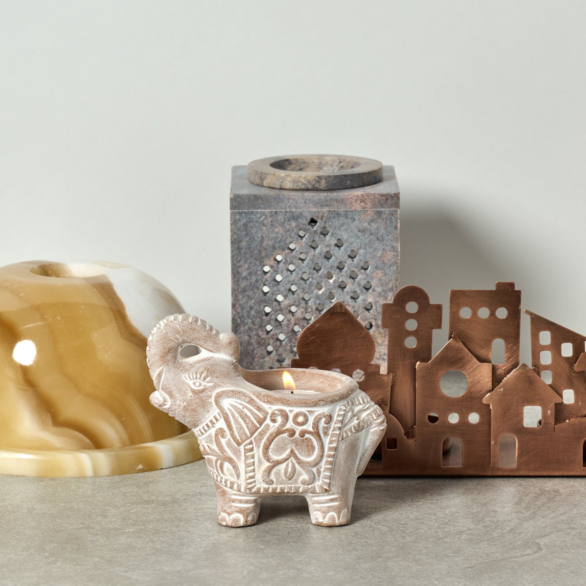 Village Lights Iron Candleholder - Ten Thousand Villages