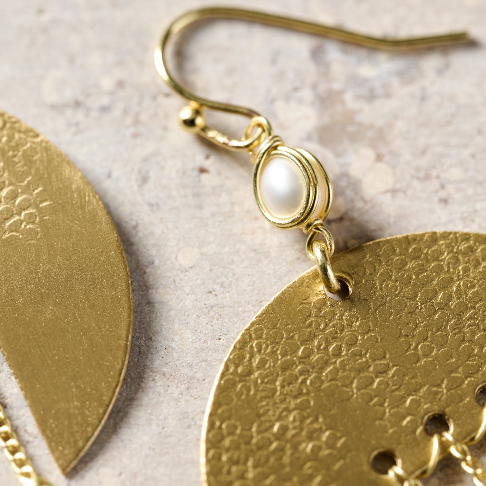 Nila Brass Dangle Earrings - Ten Thousand Villages