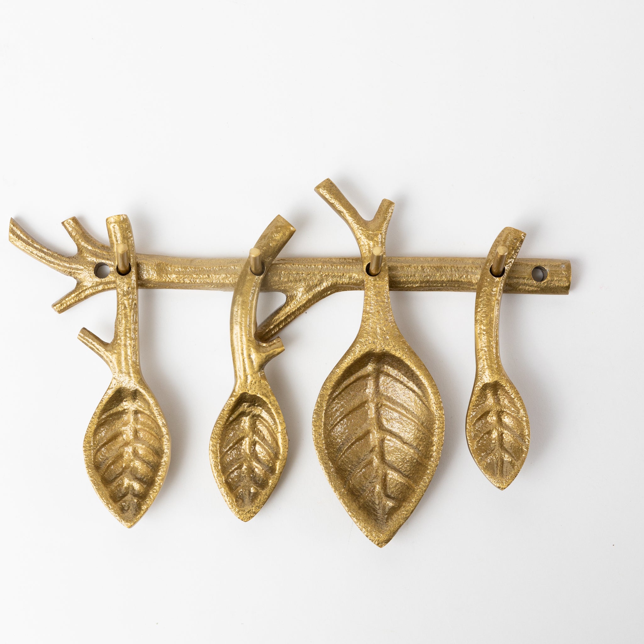 Shikha Measuring Spoons & Holder - Set of 4 - Ten Thousand Villages