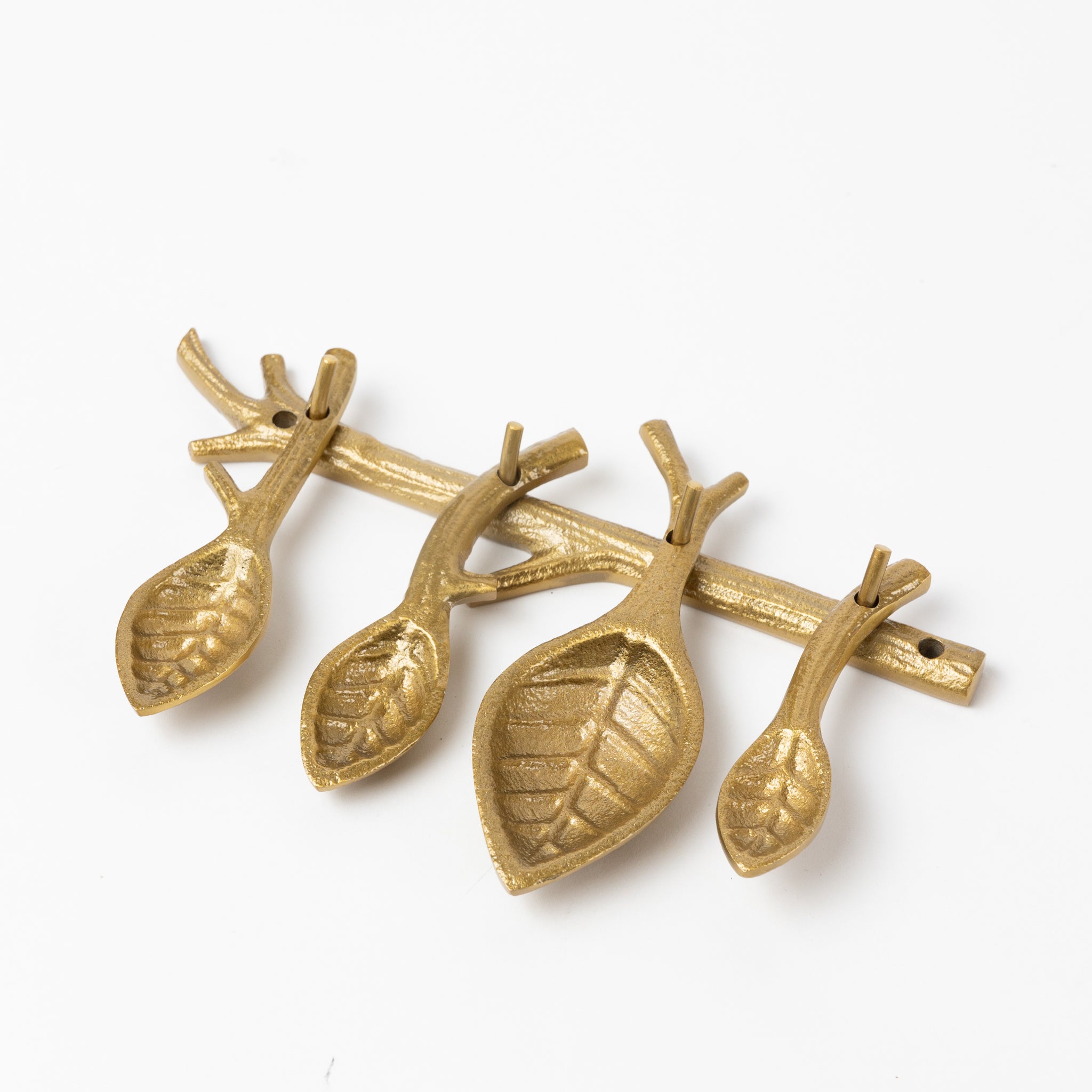 Shikha Measuring Spoons & Holder - Set of 4 - Ten Thousand Villages