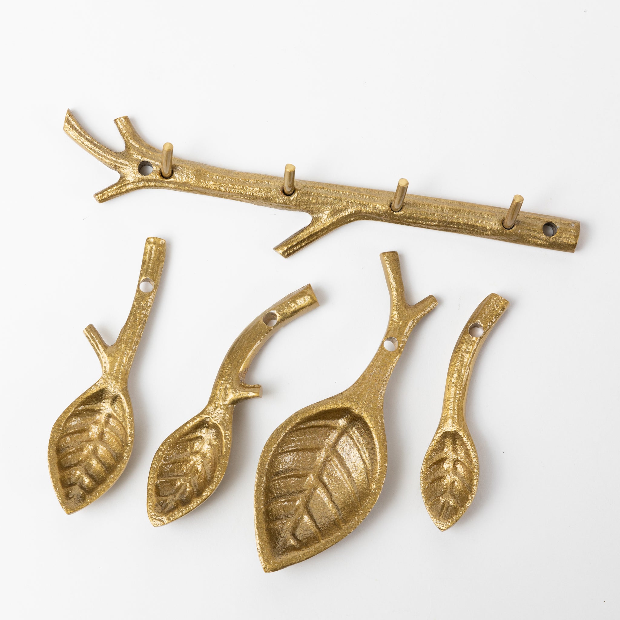 Shikha Measuring Spoons & Holder - Set of 4 - Ten Thousand Villages