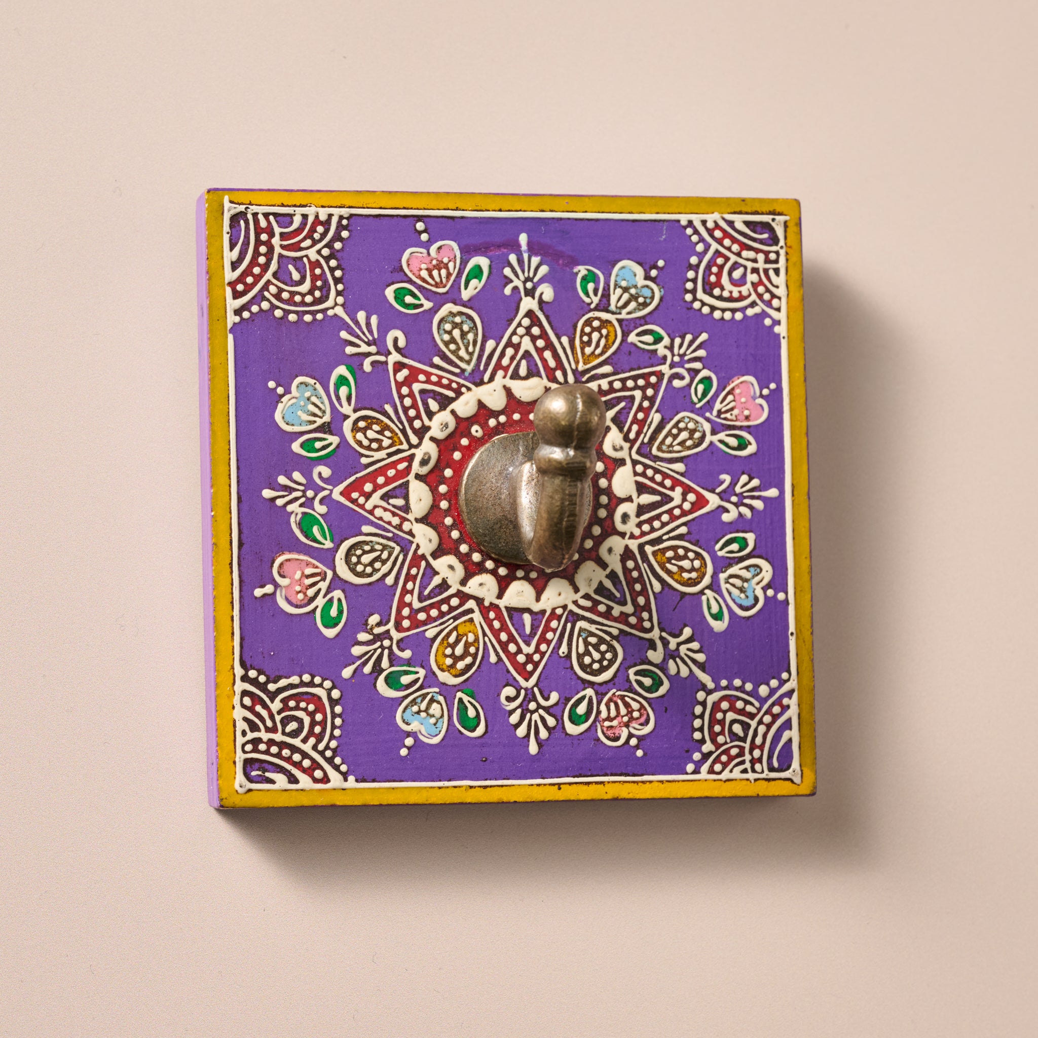 Sarla Iron Wall Hook - Medallion - Ten Thousand Villages