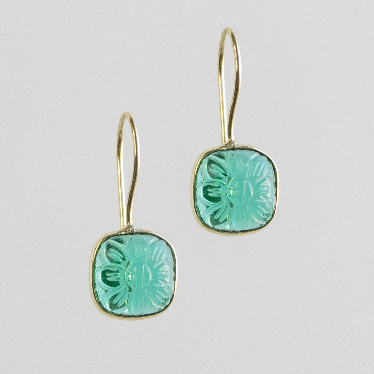 Lalita Blue Daisy Dangle Earrings - Ten Thousand Villages