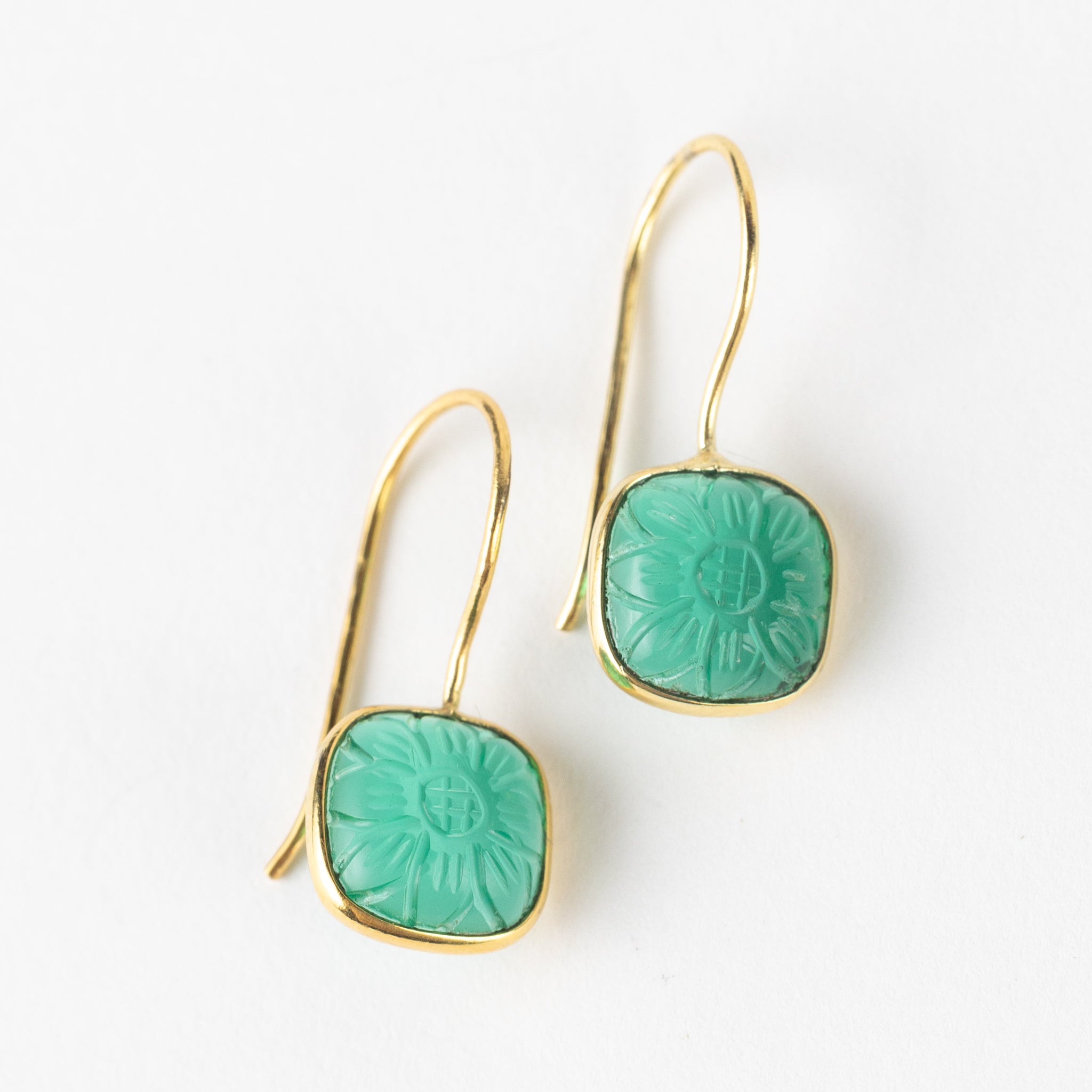Lalita Blue Daisy Dangle Earrings - Ten Thousand Villages