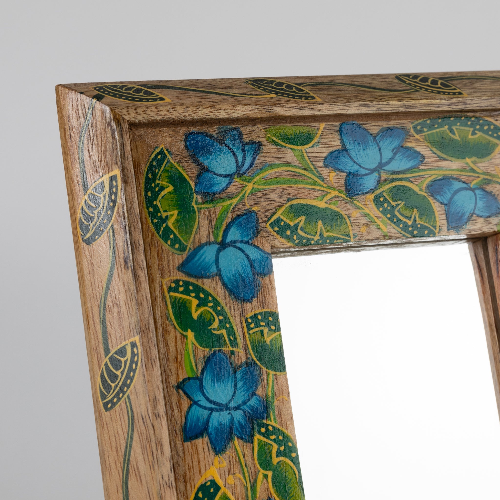 Khush Handpainted Mango Wood Mirror - Ten Thousand Villages