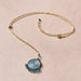 Meera Blue Beaded Pendant Necklace thumbnail 2