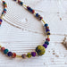Kavya Recycled Sari Beaded Necklace thumbnail 2