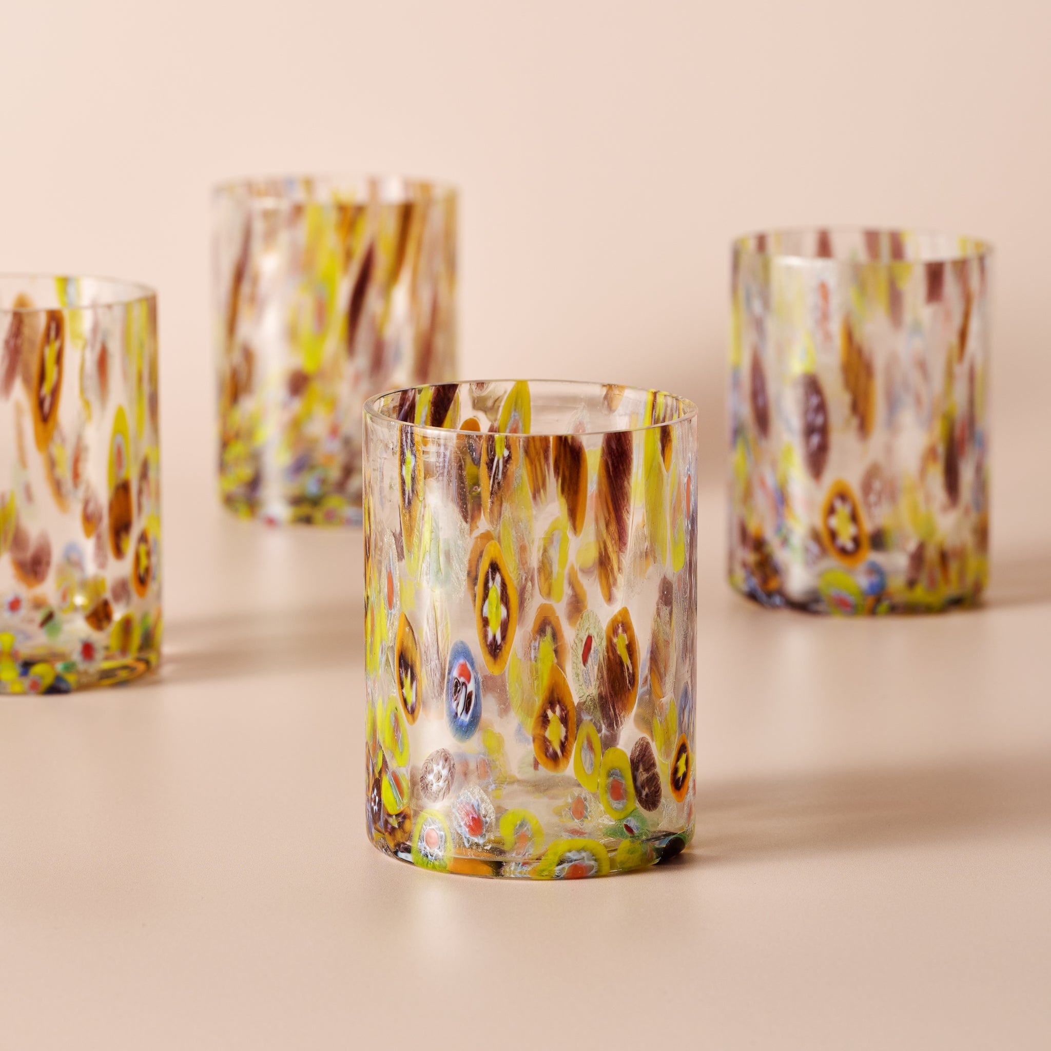 Confetti Cheena Glass Tumbler - Ten Thousand Villages