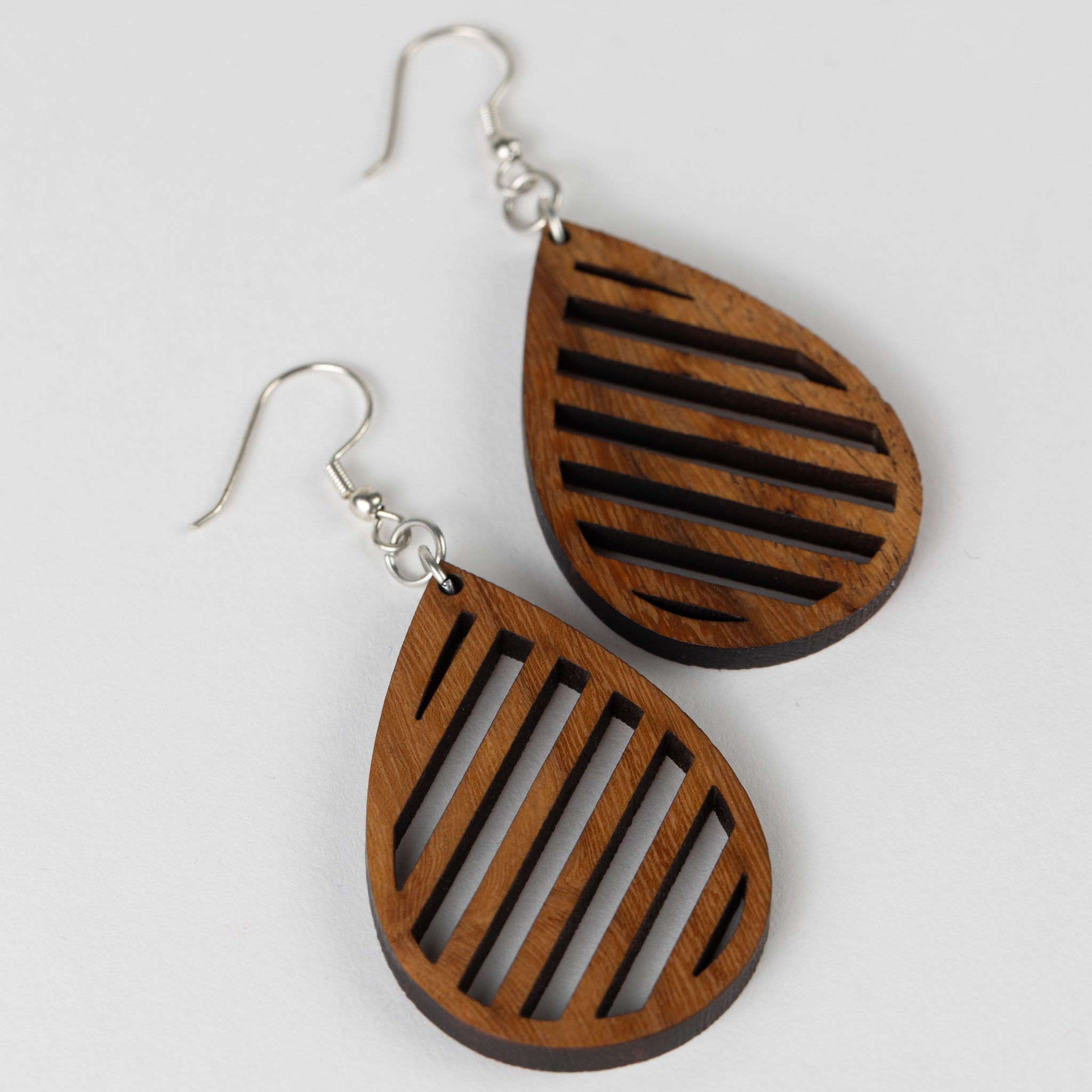 Lakadee Wooden Teardrop Earrings - Ten Thousand Villages