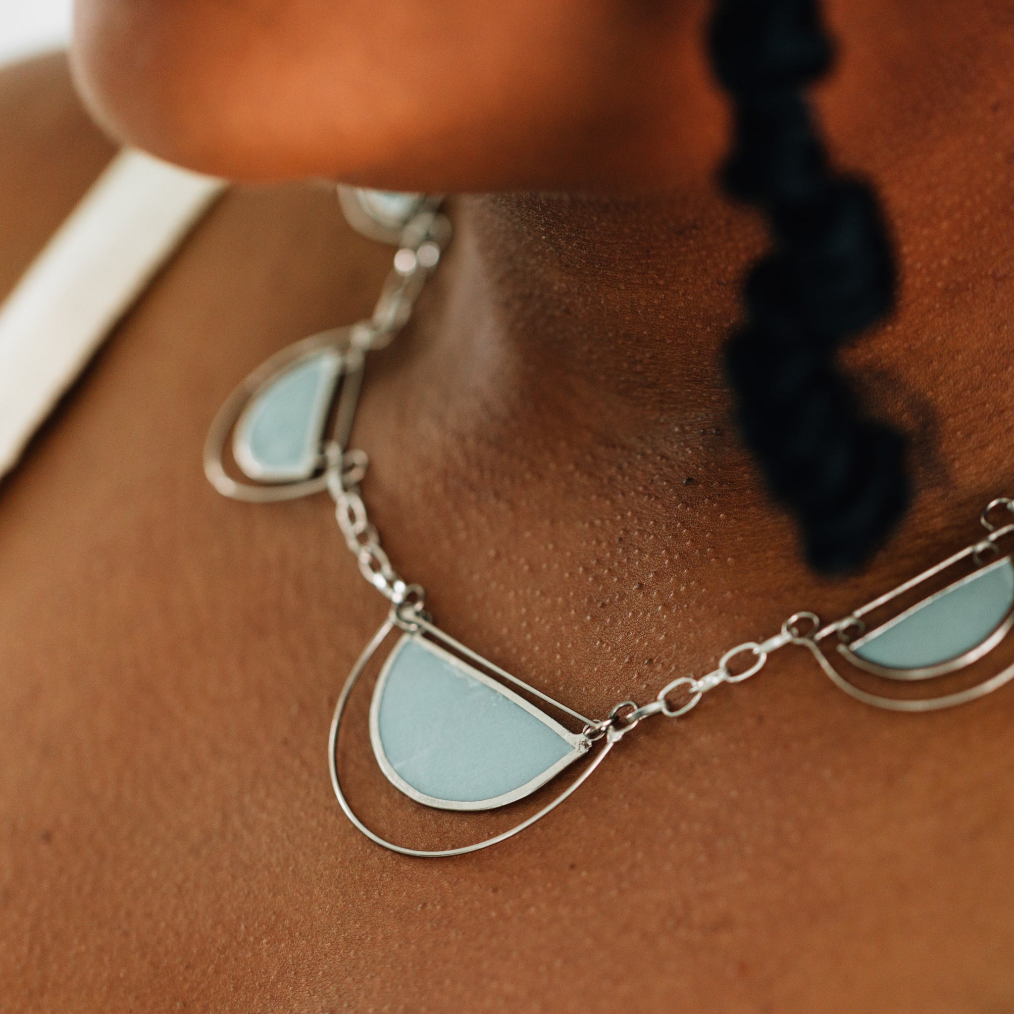 Half Moon Capiz Necklace - Ten Thousand Villages