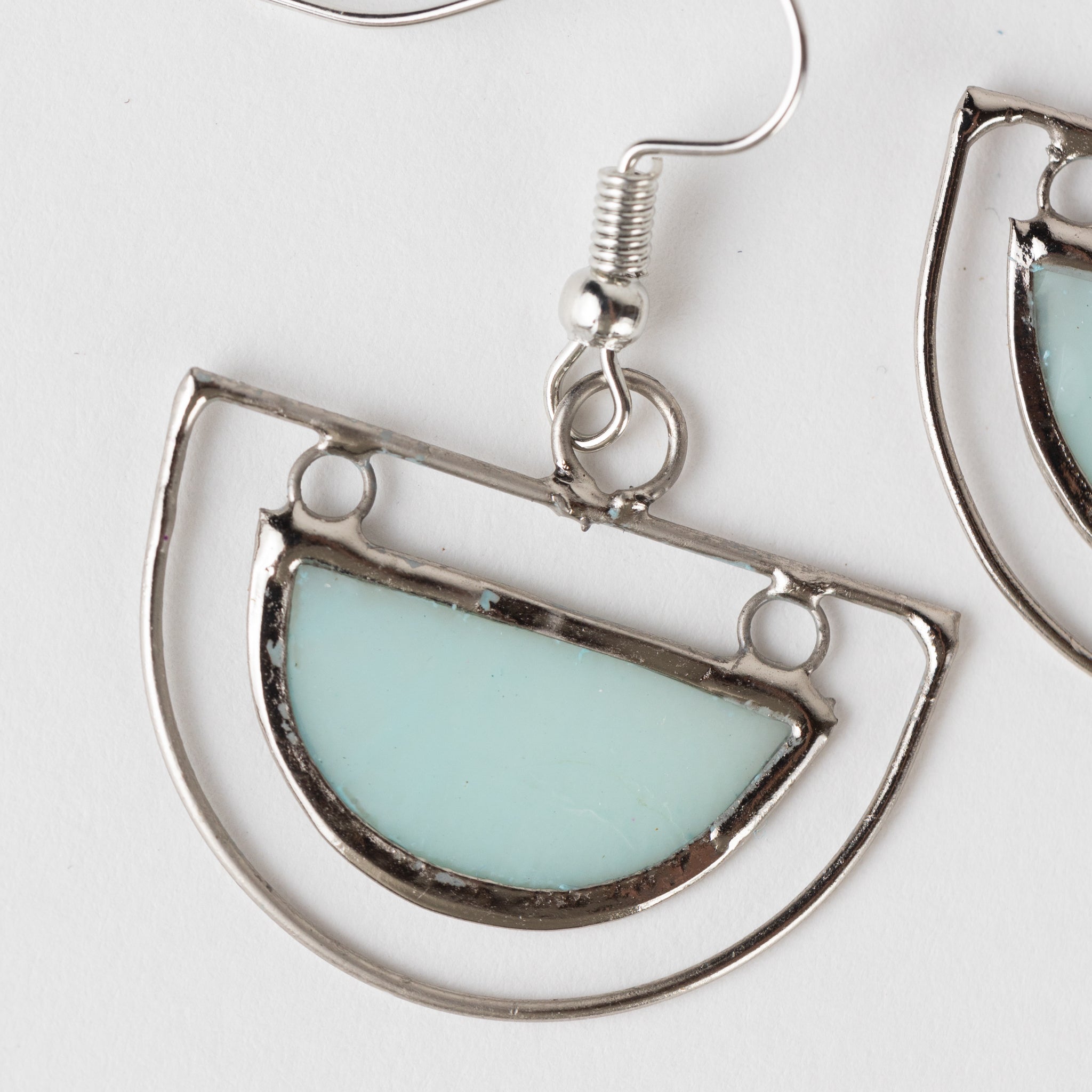 Half Moon Capiz Earrings - Ten Thousand Villages