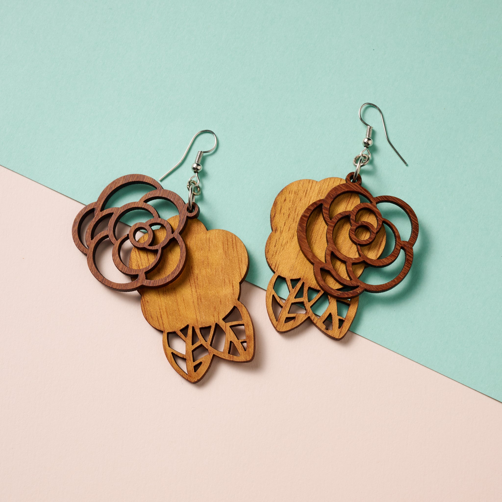 Rosas Langka Wood Earrings