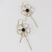 Gilded Floral Silhouette Earrings thumbnail 3