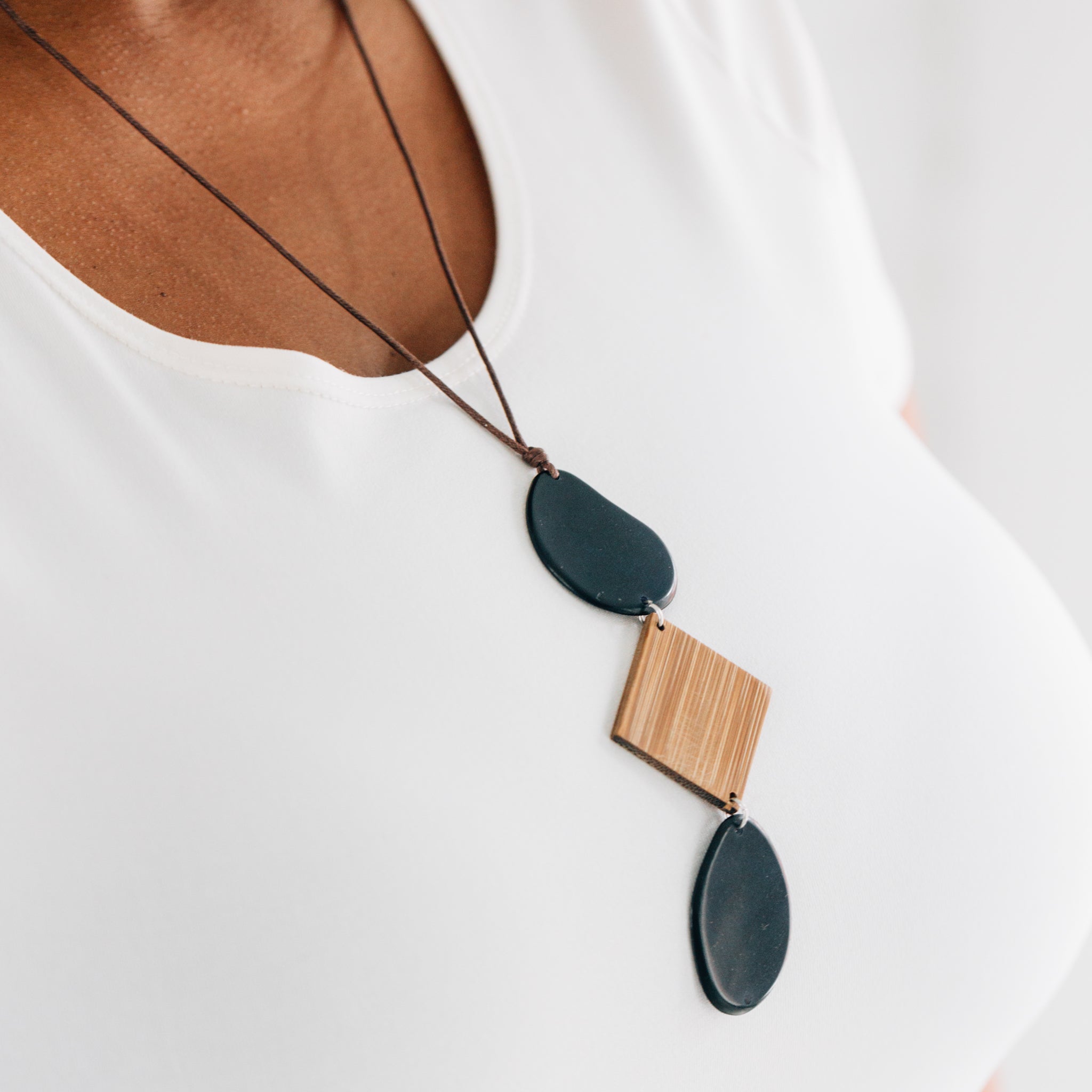 Sierra Tagua Pendant Necklace - Ten Thousand Villages