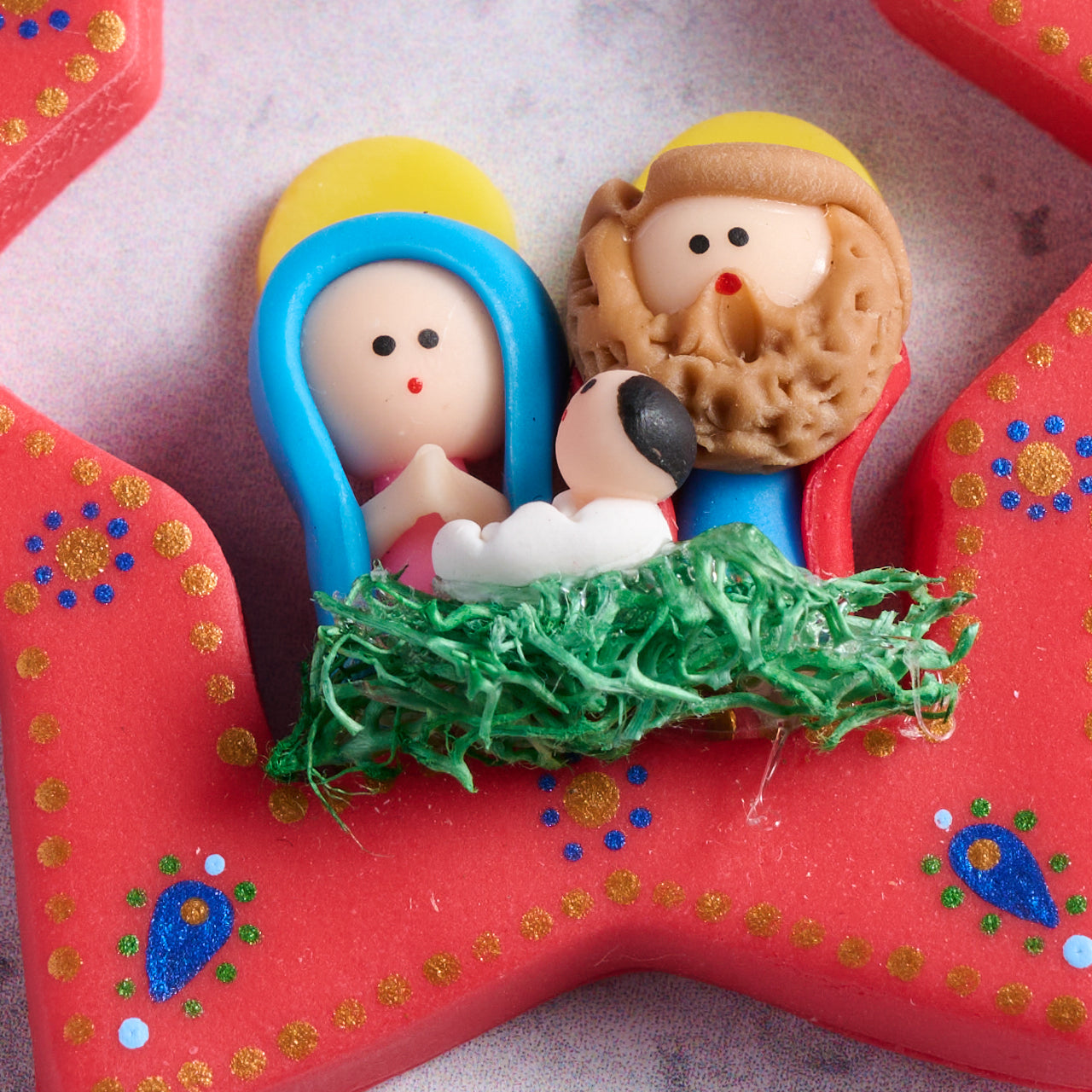 Holy Family Bread Dough Ornament - Ten Thousand Villages