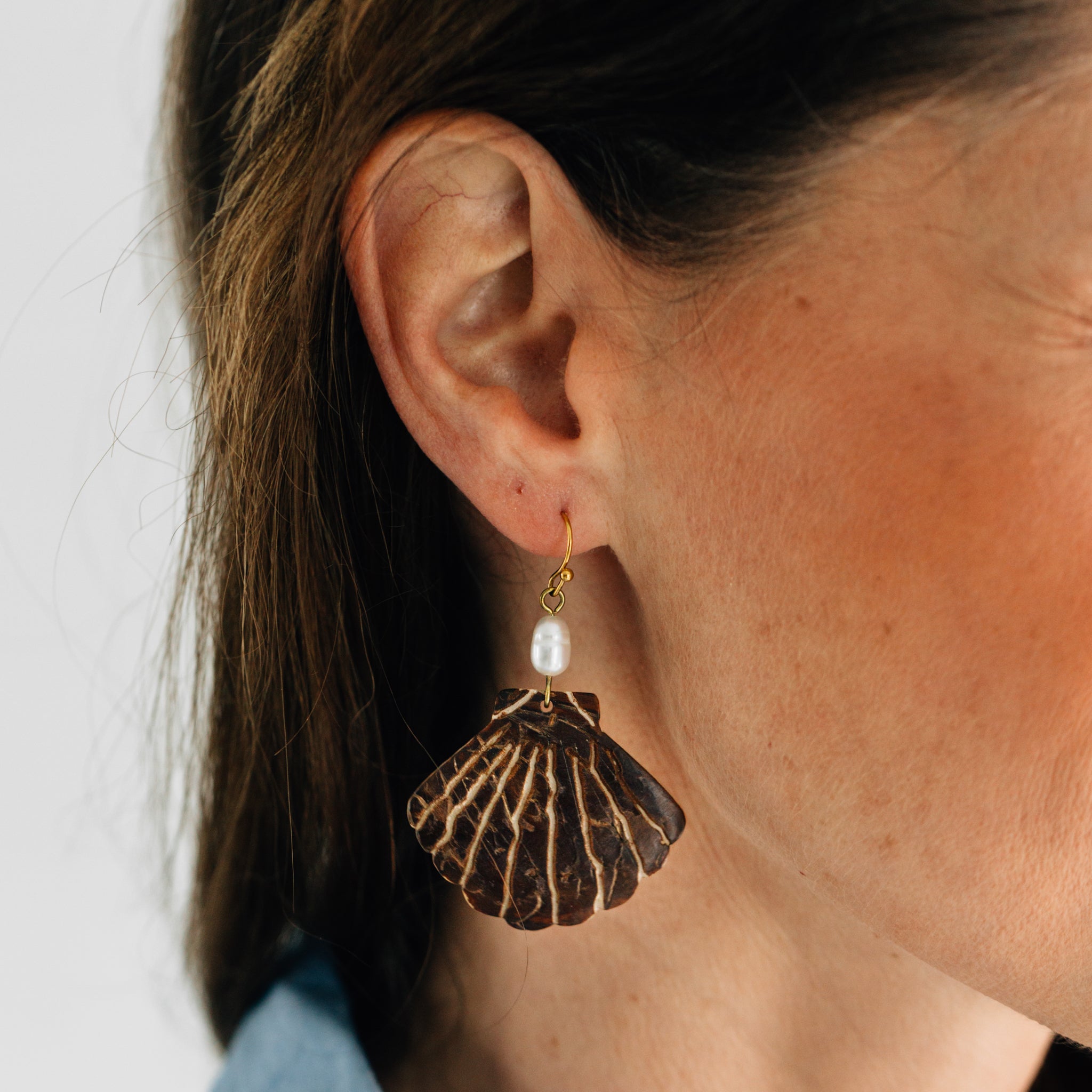 Playas Tagua Drop Earrings - Ten Thousand Villages