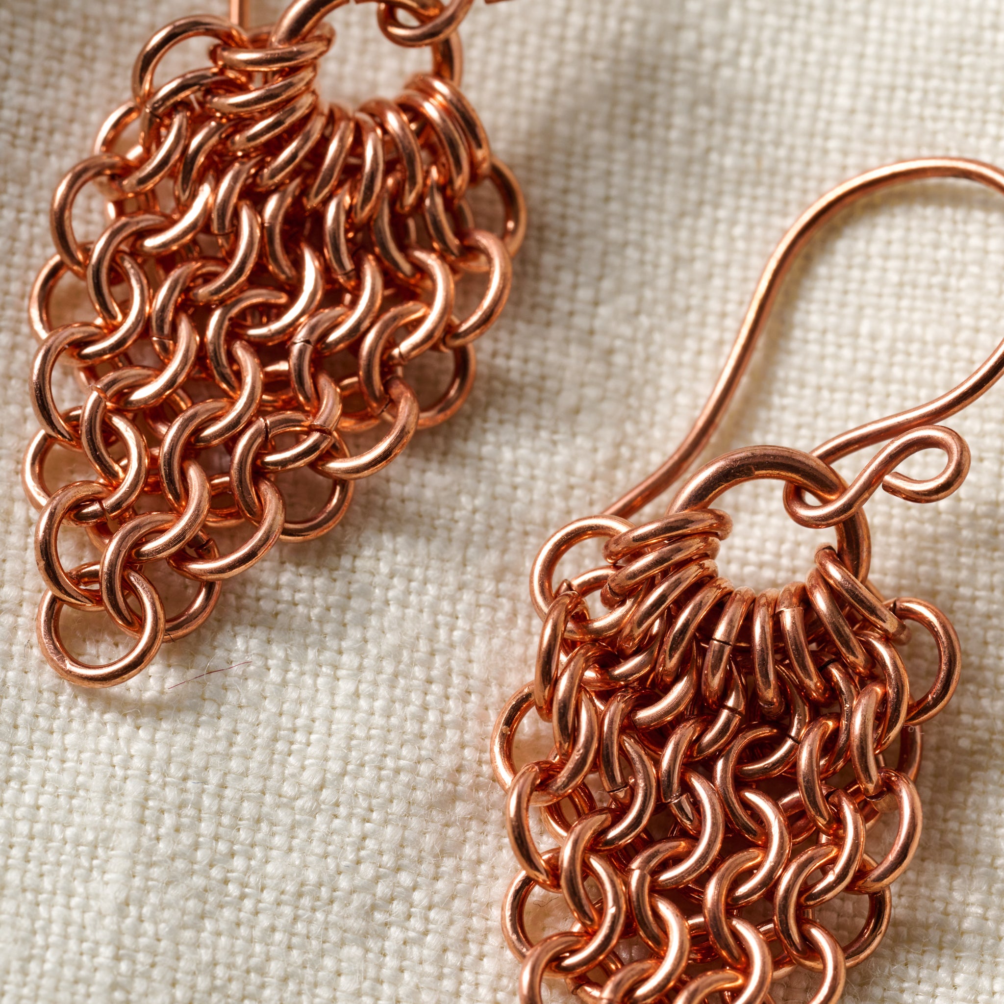 Alma Copper Waterfall Drop Earrings - Ten Thousand Villages