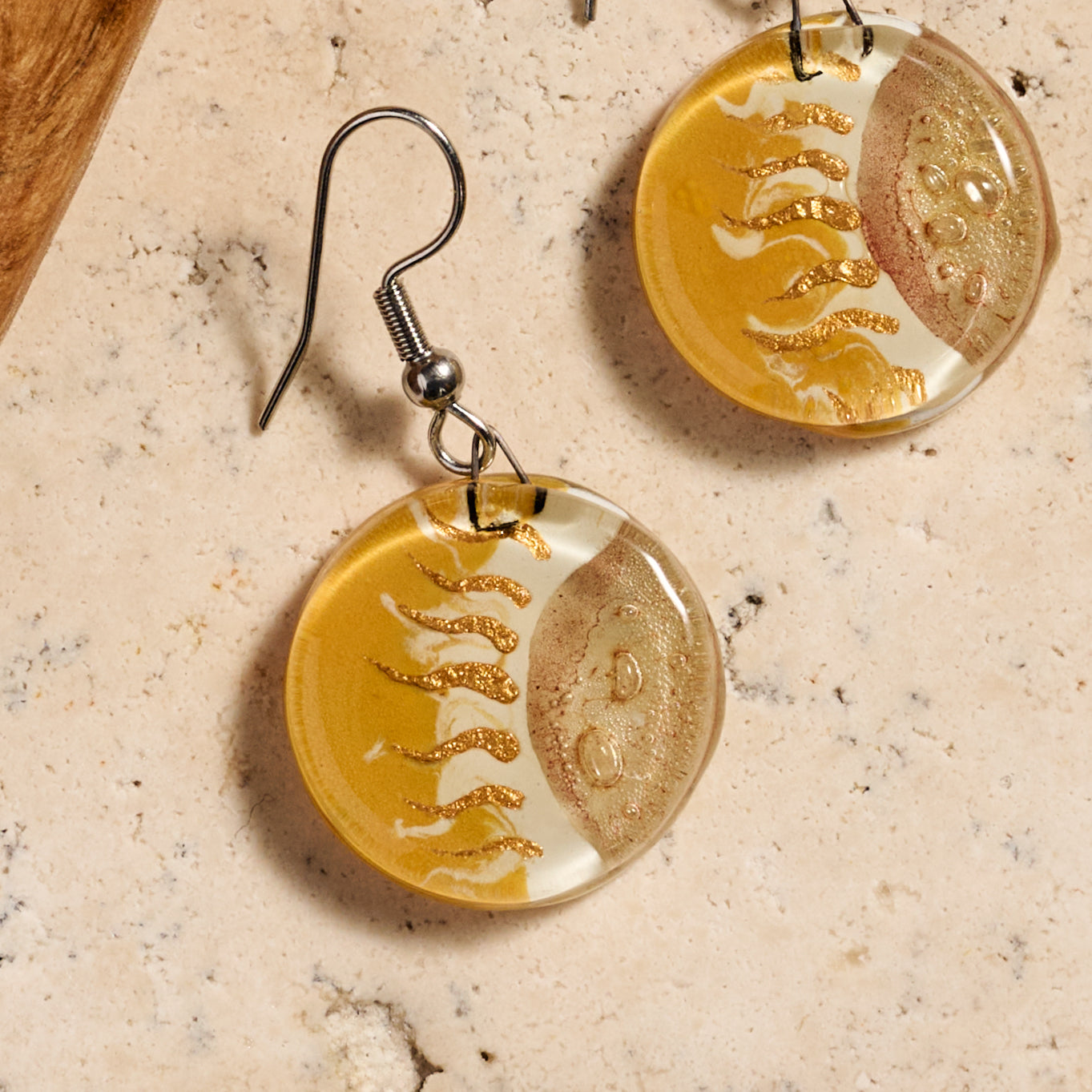 Verano Sunrise Glass Dangle Earrings