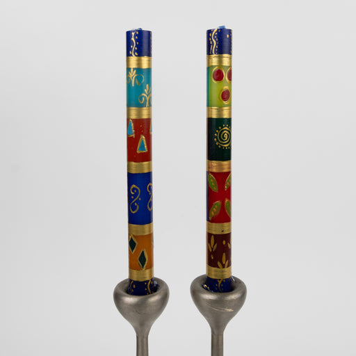 African Mineral Painted Taper Candles