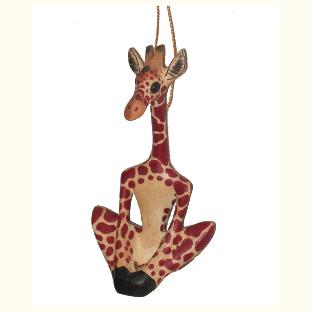 Yoga Giraffe Ornament - Ten Thousand Villages