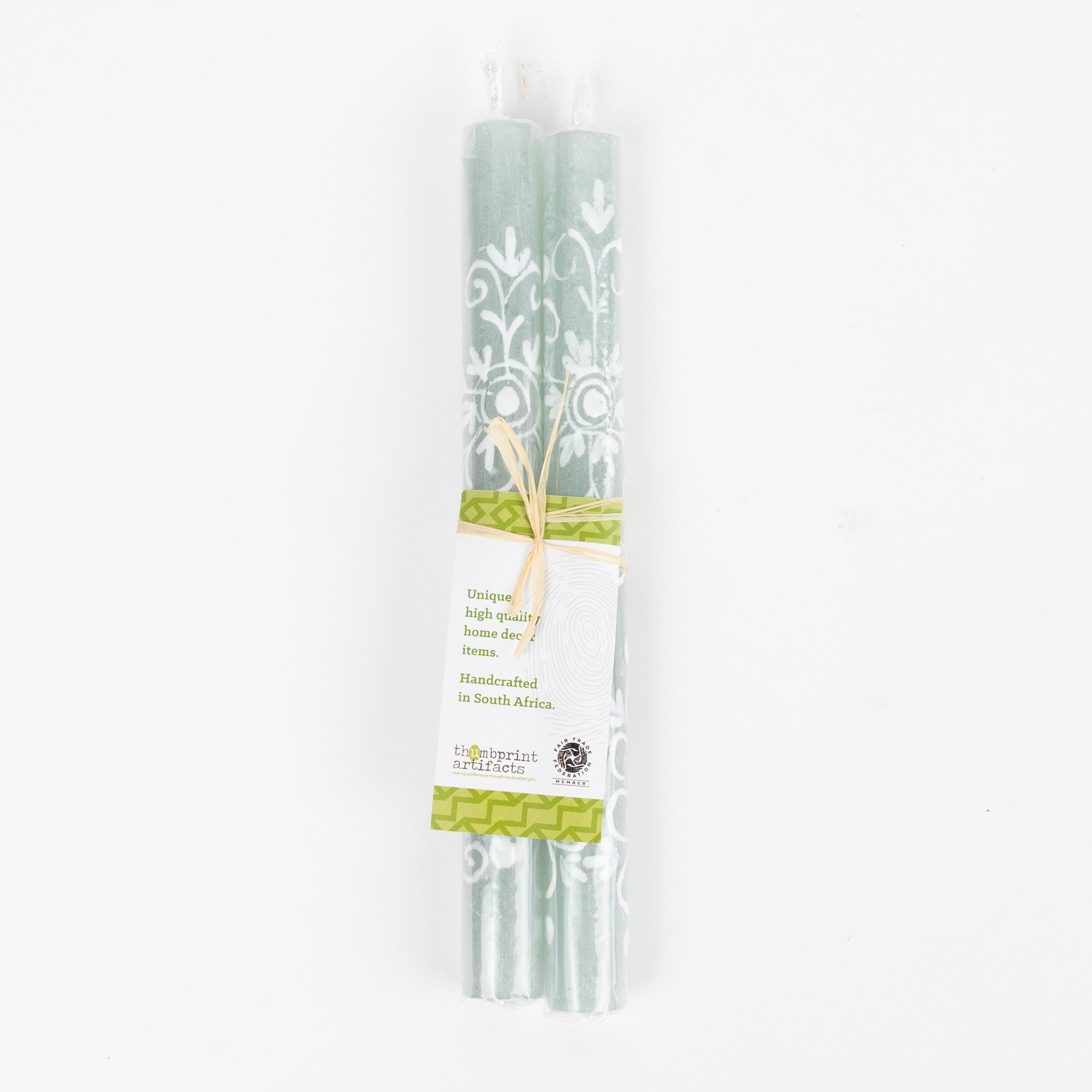 Henna Duck Egg Taper Candles - Ten Thousand Villages