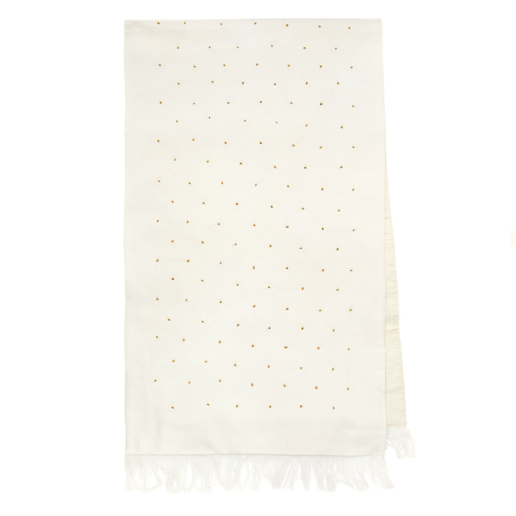 Marjita Table Runner - Yellow Dots