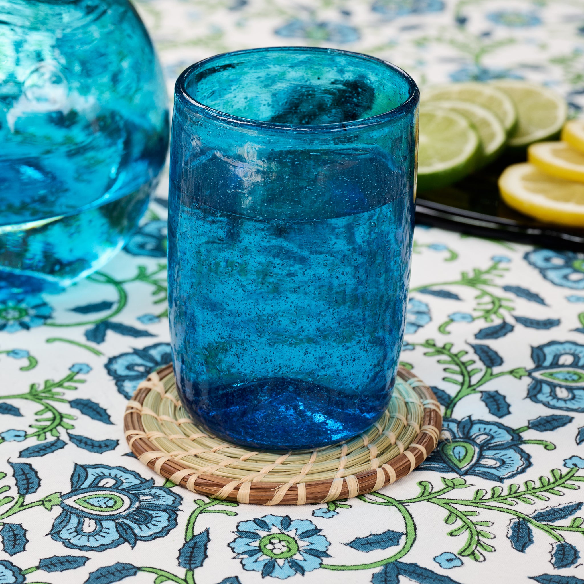 Mahira Handwoven Pine & Grass Coaster Set