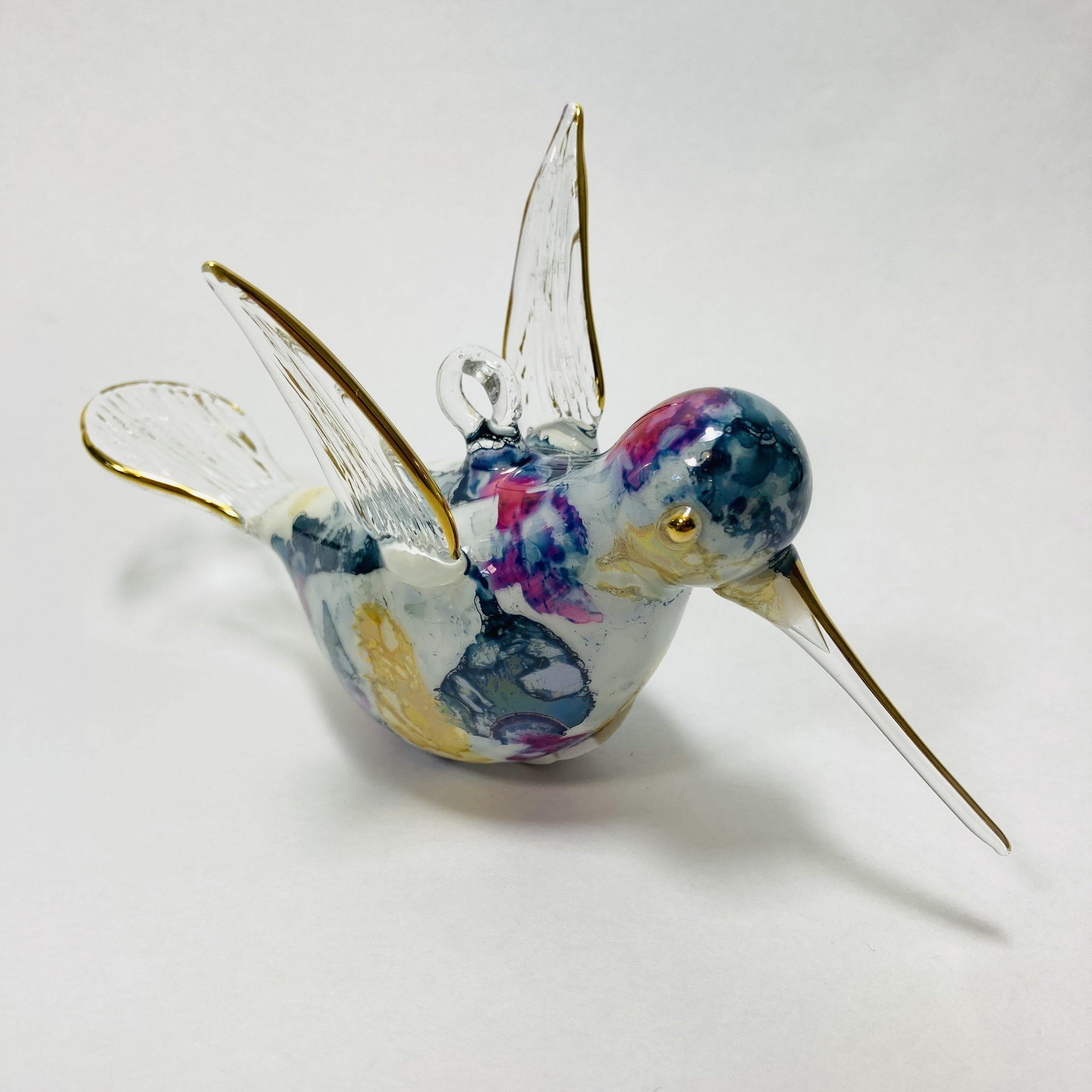 Heba Glass Hummingbird Ornament