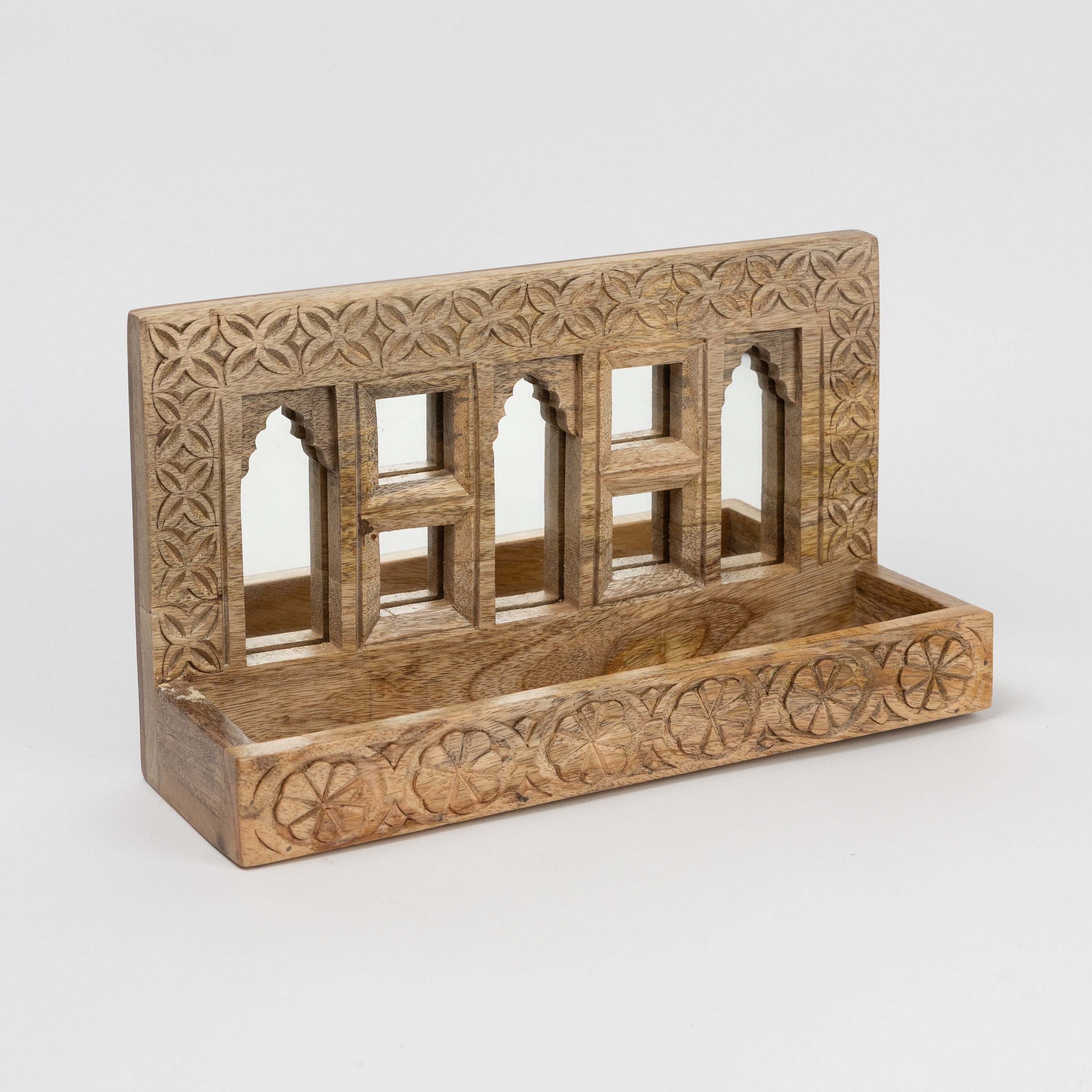 Dekhana Mango Wood Mirror Shelf - Ten Thousand Villages