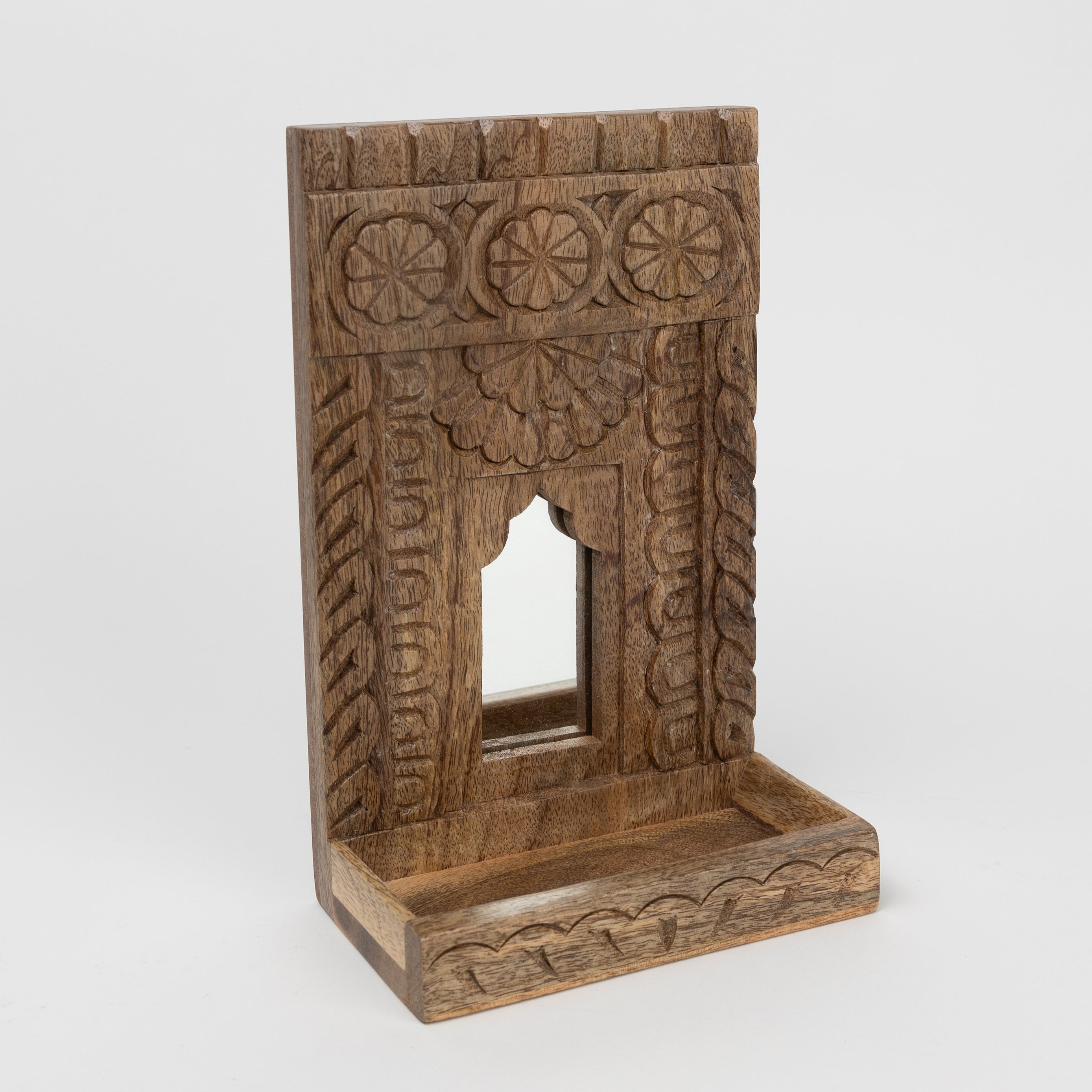 Dekhana Mango Wood Mirror Shelf - Ten Thousand Villages
