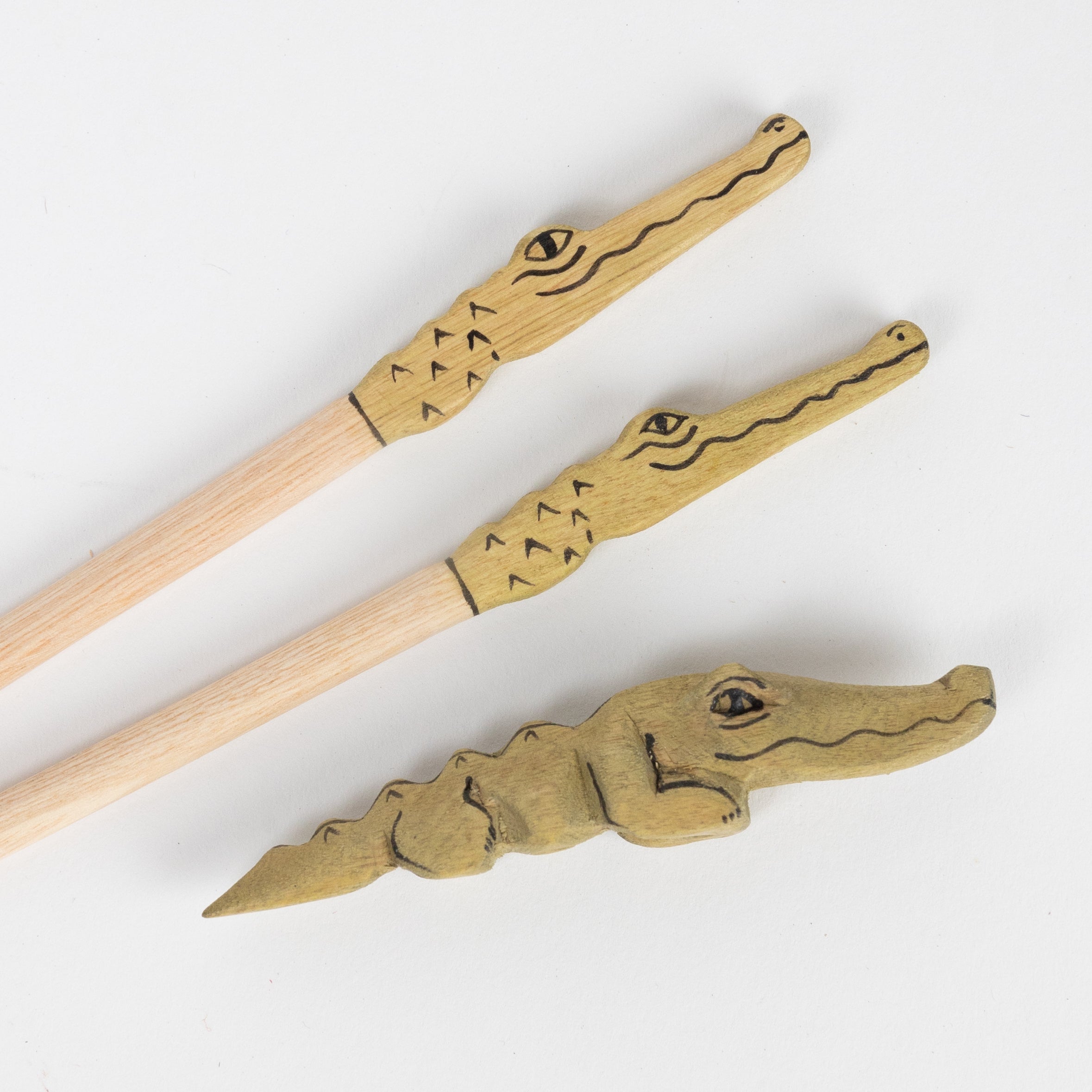 Mamba Crocodile Chopstick Set - Ten Thousand Villages