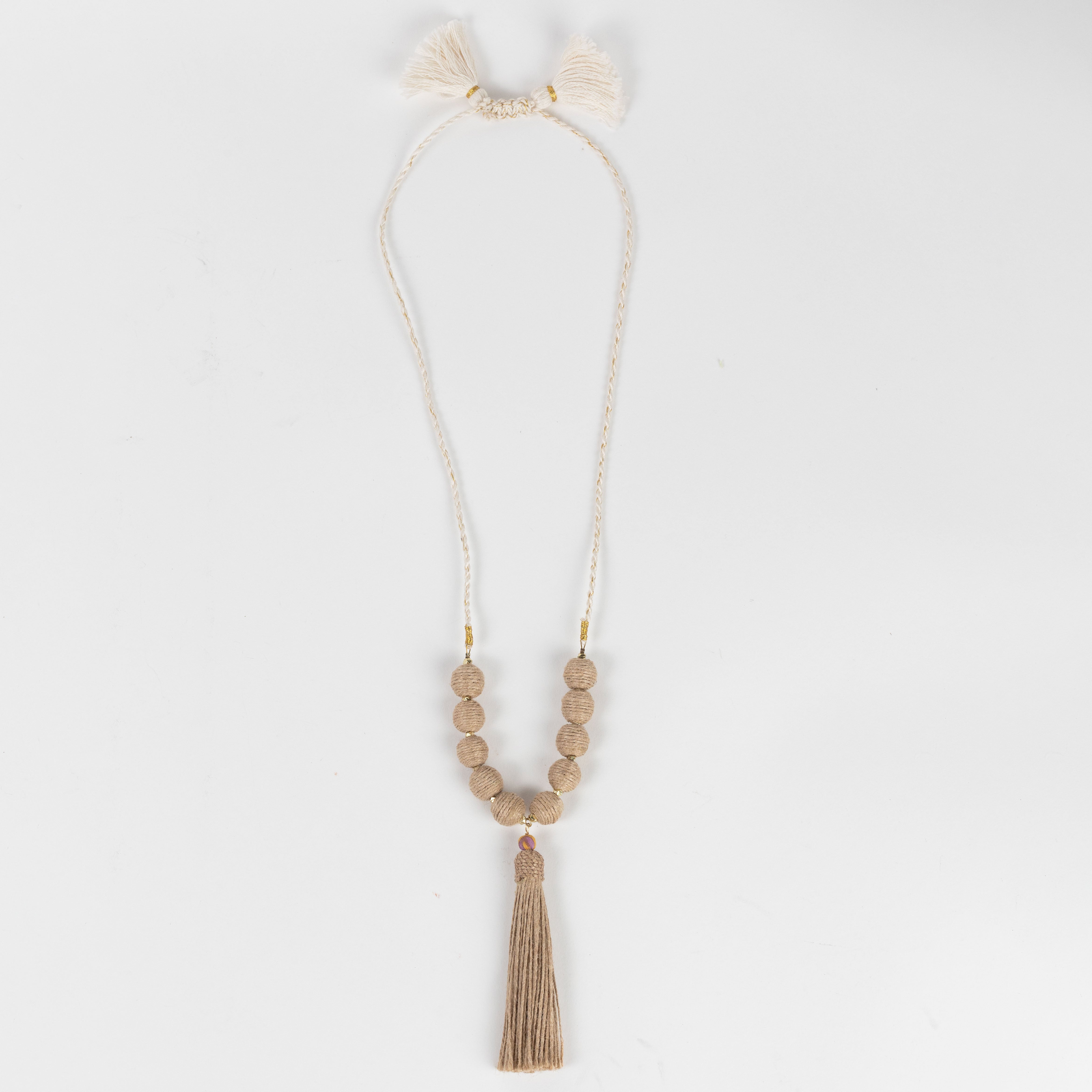 Aaloka Beaded Tassel Necklace - Ten Thousand Villages