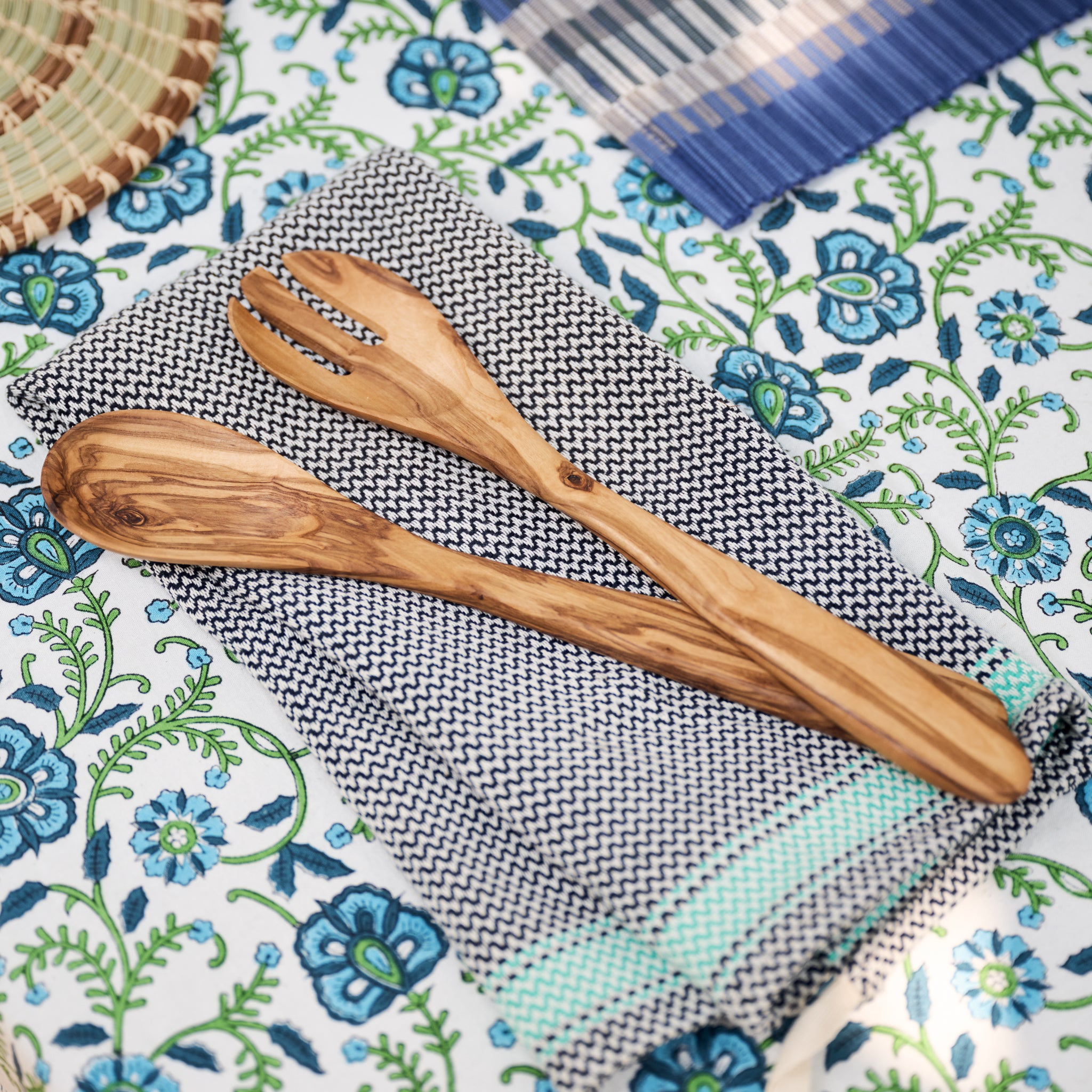 Elia Olive Wood Salad Servers