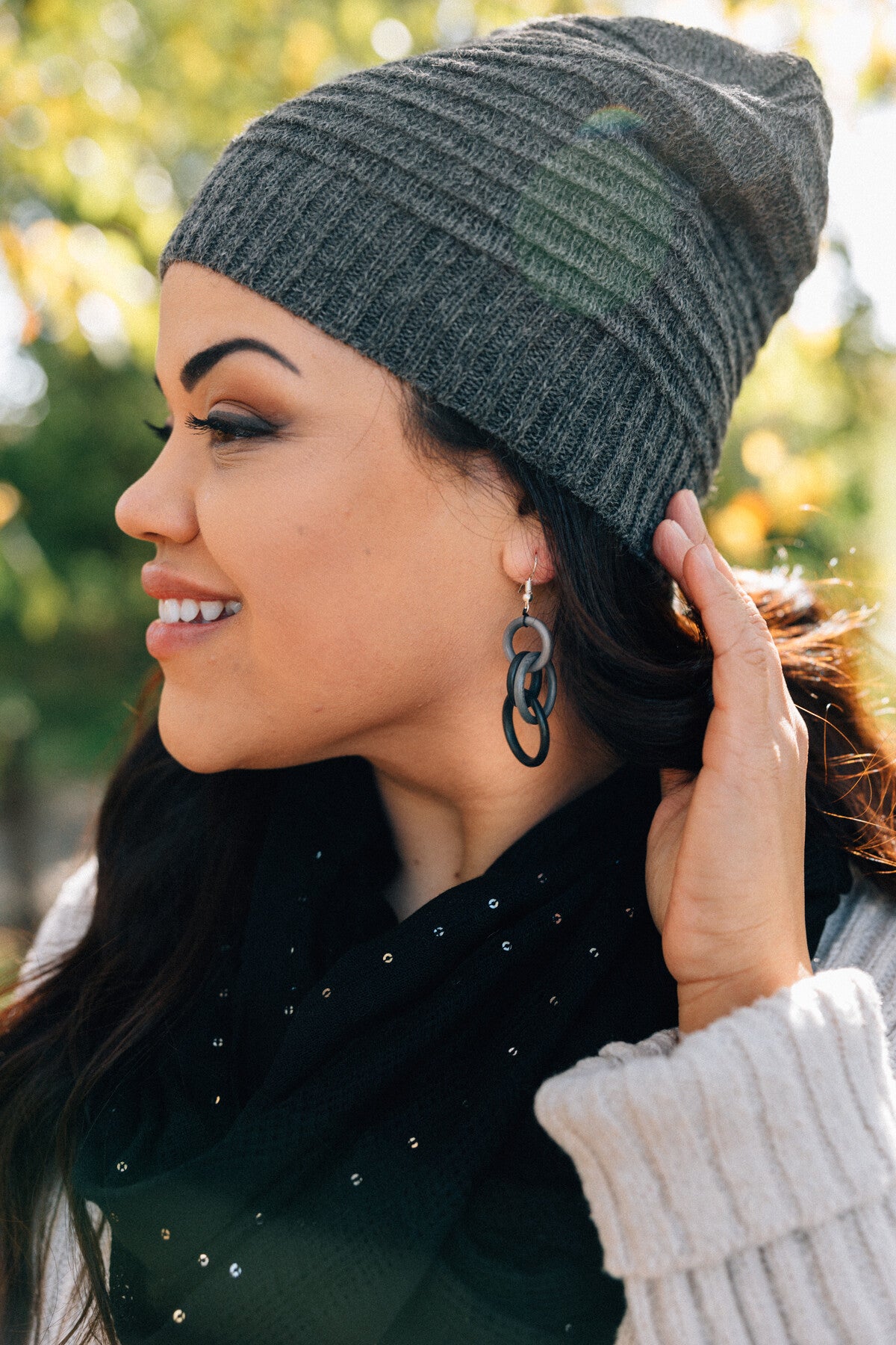 Stormcloud Tagua Earrings - Ten Thousand Villages