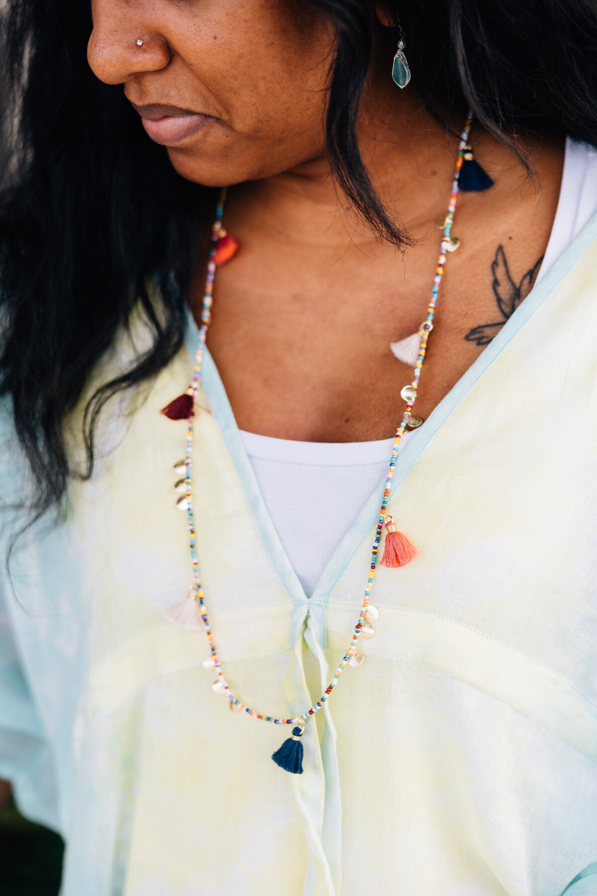 Mini Tassel Disc Necklace - Ten Thousand Villages