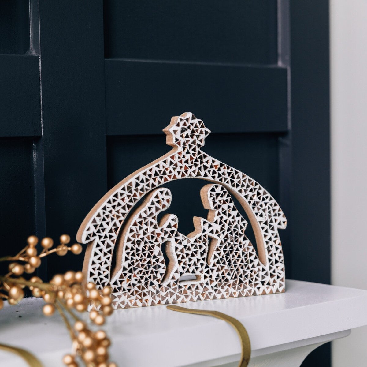 Mosaic Holy Family Nativity - Ten Thousand Villages