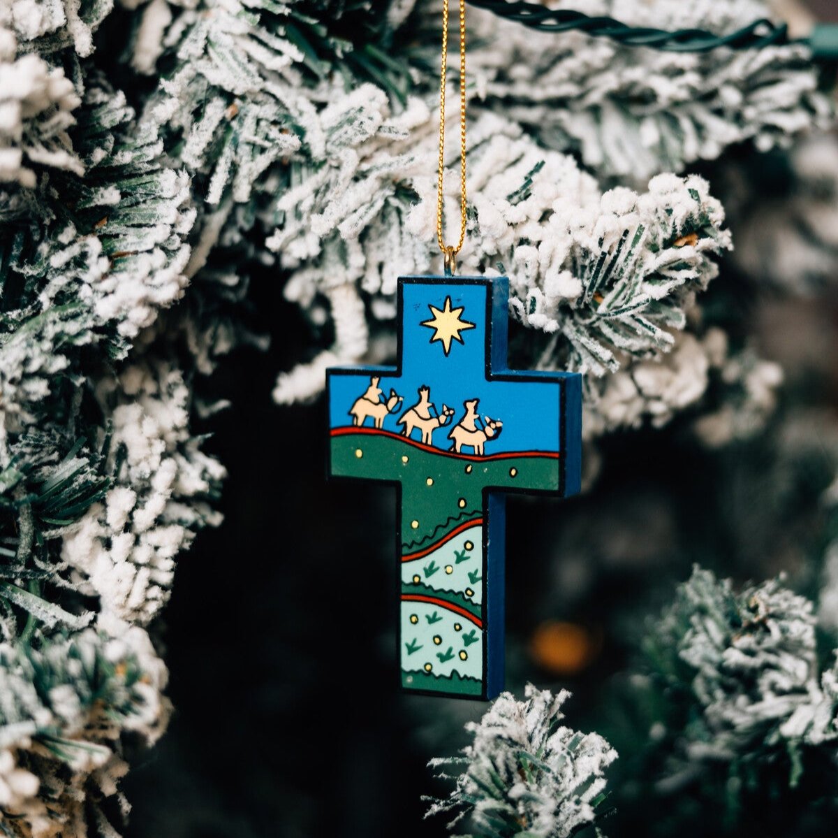 Starry Night Cross Ornament - Ten Thousand Villages
