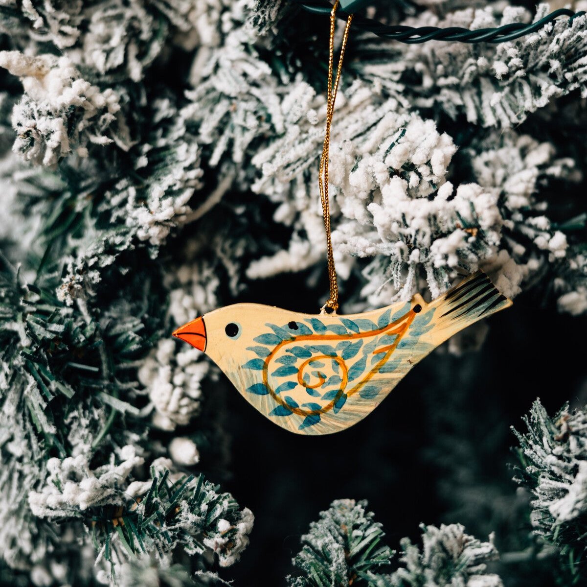 Wood Song Bird Ornament - Ten Thousand Villages