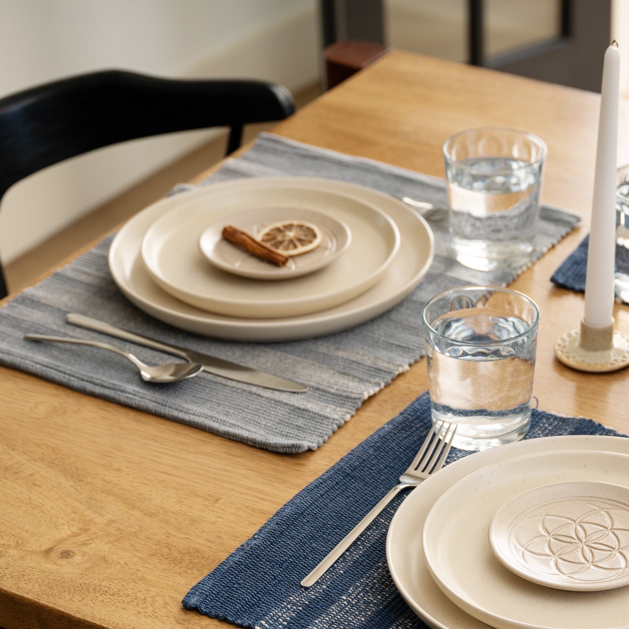 Khairo Handloomed Cotton Set of 2 Placemats