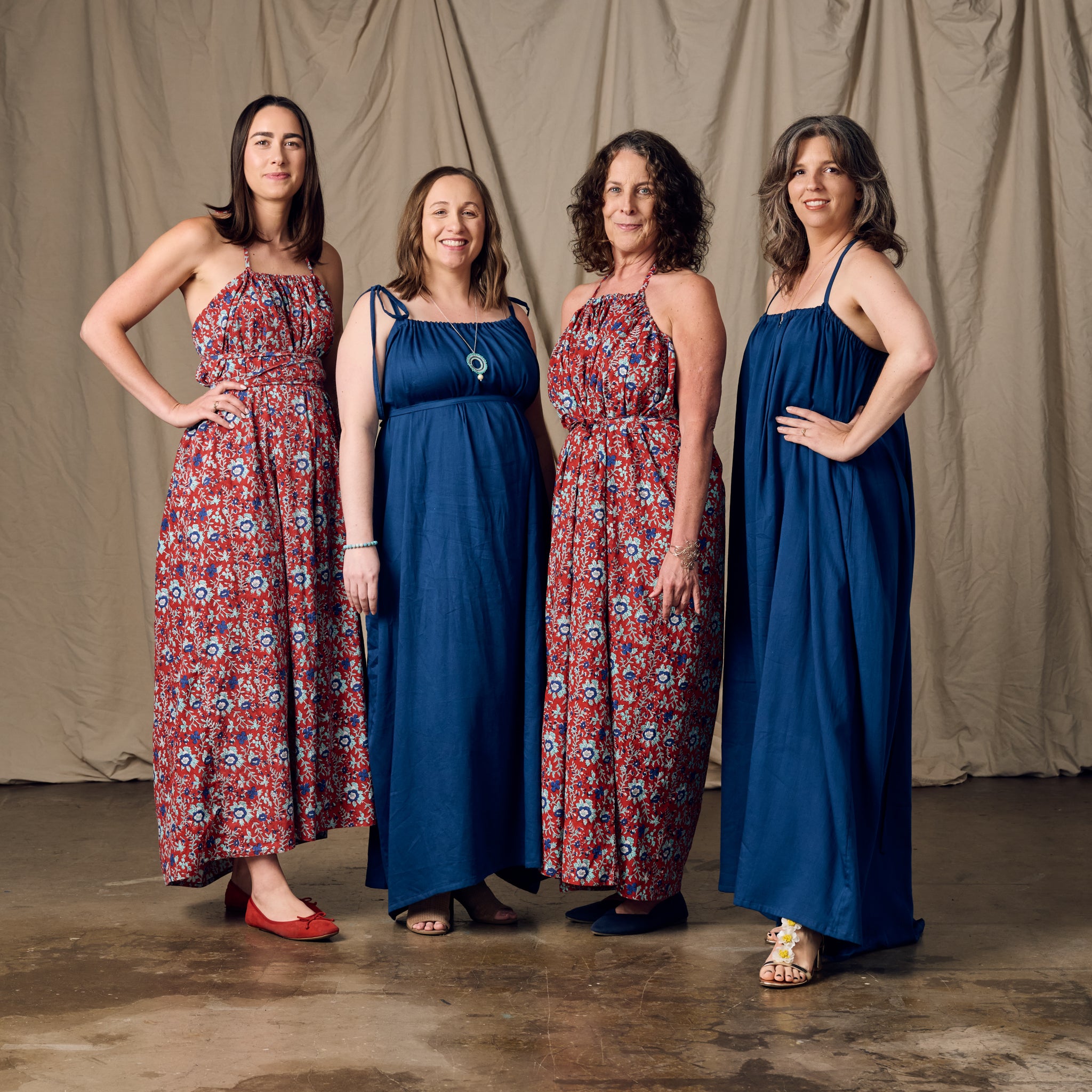 Kanya Blue Cotton Maxi Style Dress - Ten Thousand Villages Kanya Blue Cotton Maxi Style Dress - Ten Thousand Villages