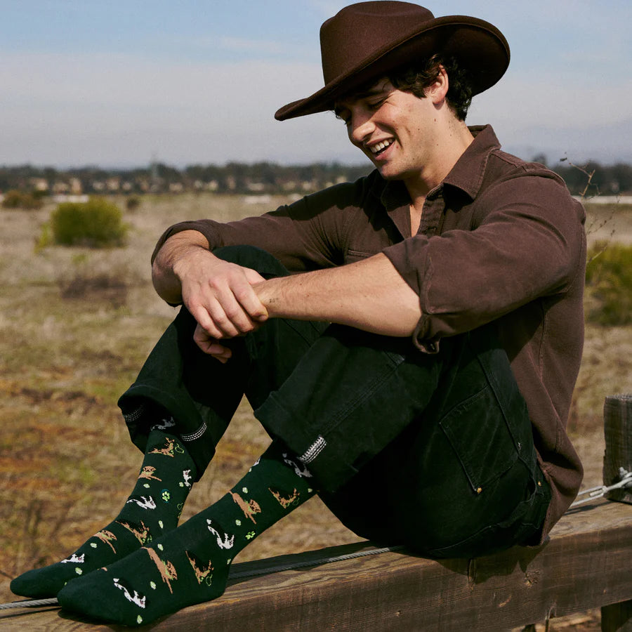 Socks That Save Dogs - Green Medium