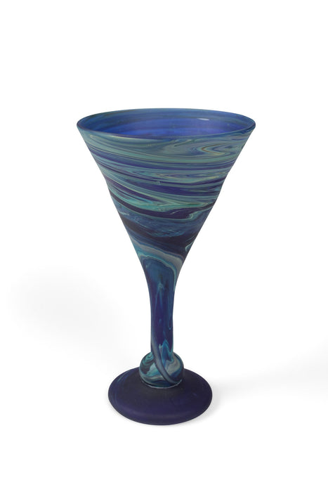 Phoenician Blue Cocktail Glass 1