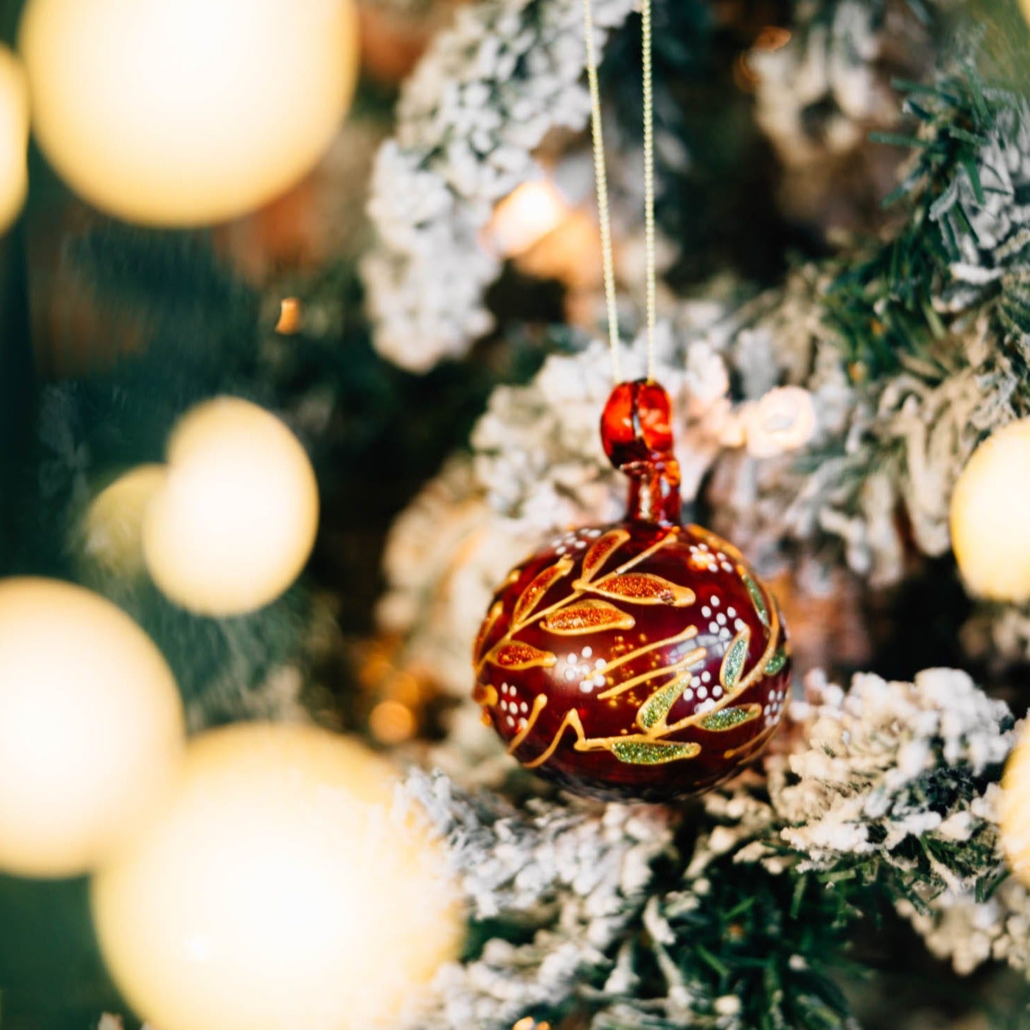 Firelight Glass Bulb Ornament - Ten Thousand Villages