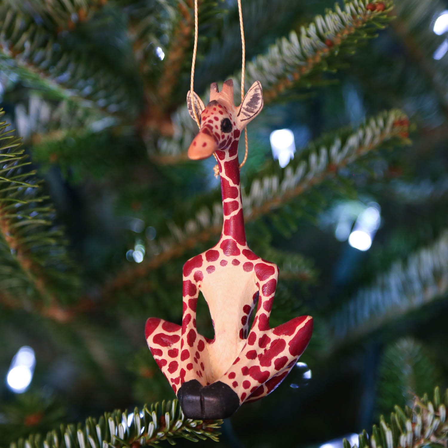 Yoga Giraffe Ornament - Ten Thousand Villages