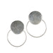 Silver Hoop Stud Earrings thumbnail 1